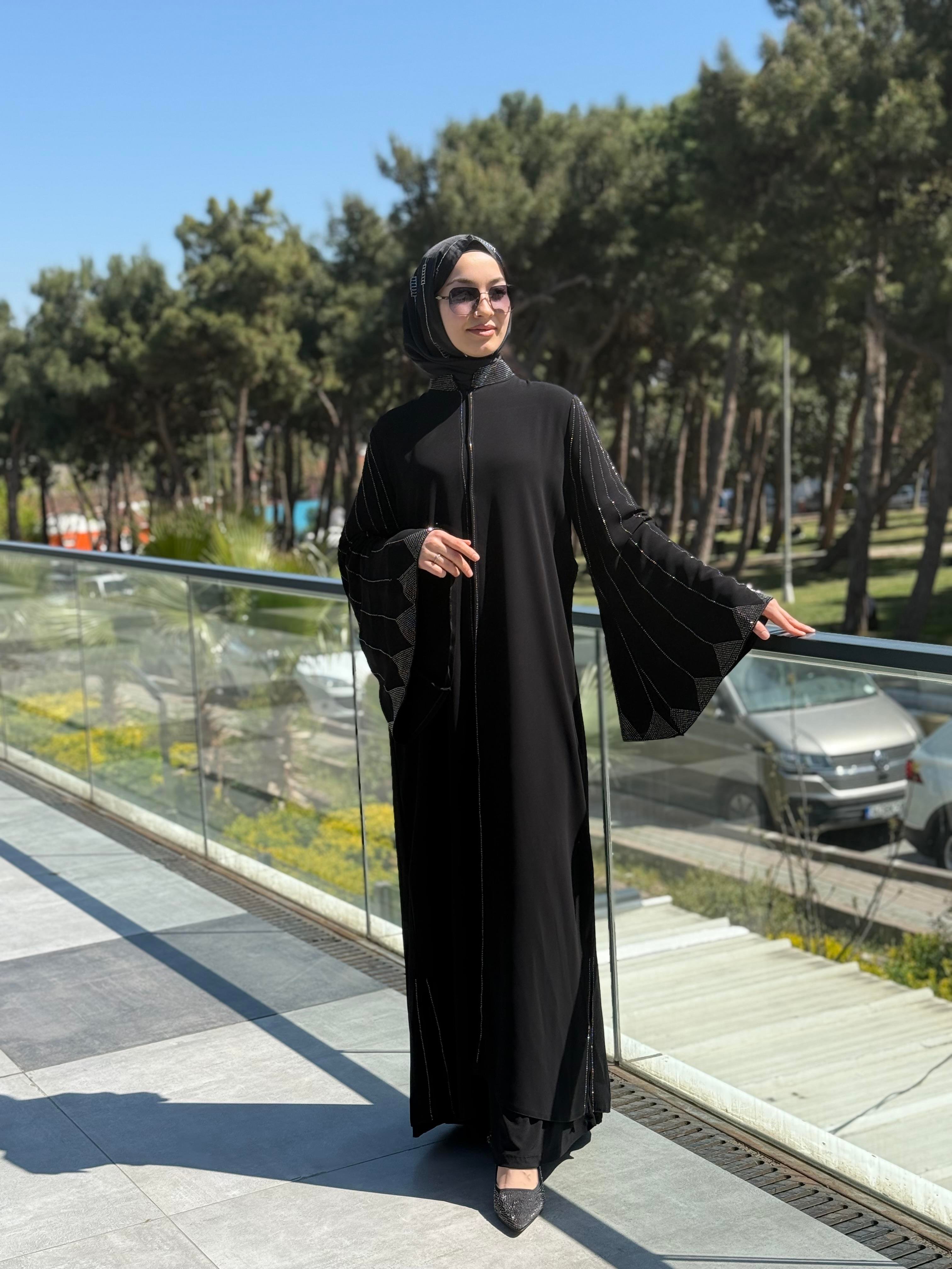 YARASA KOL TAŞLI ABAYA