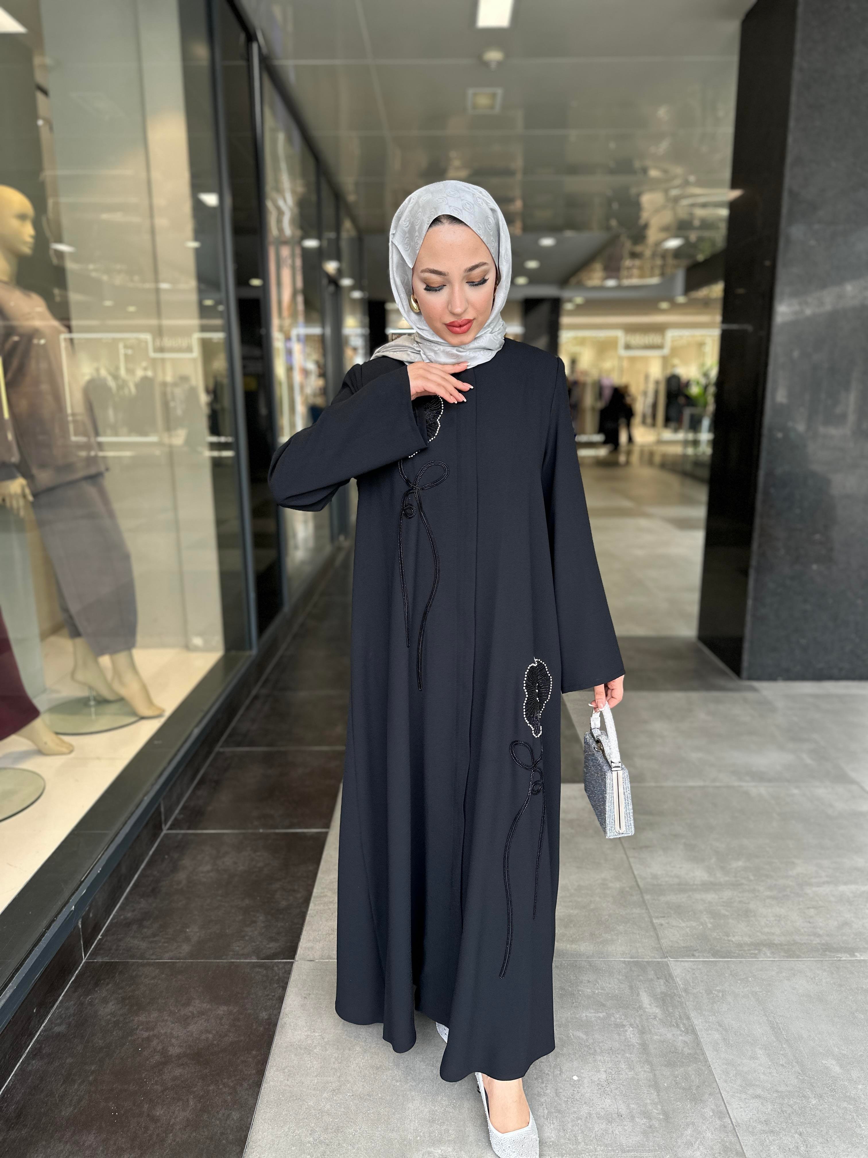 YONCA ABAYA SİYAH