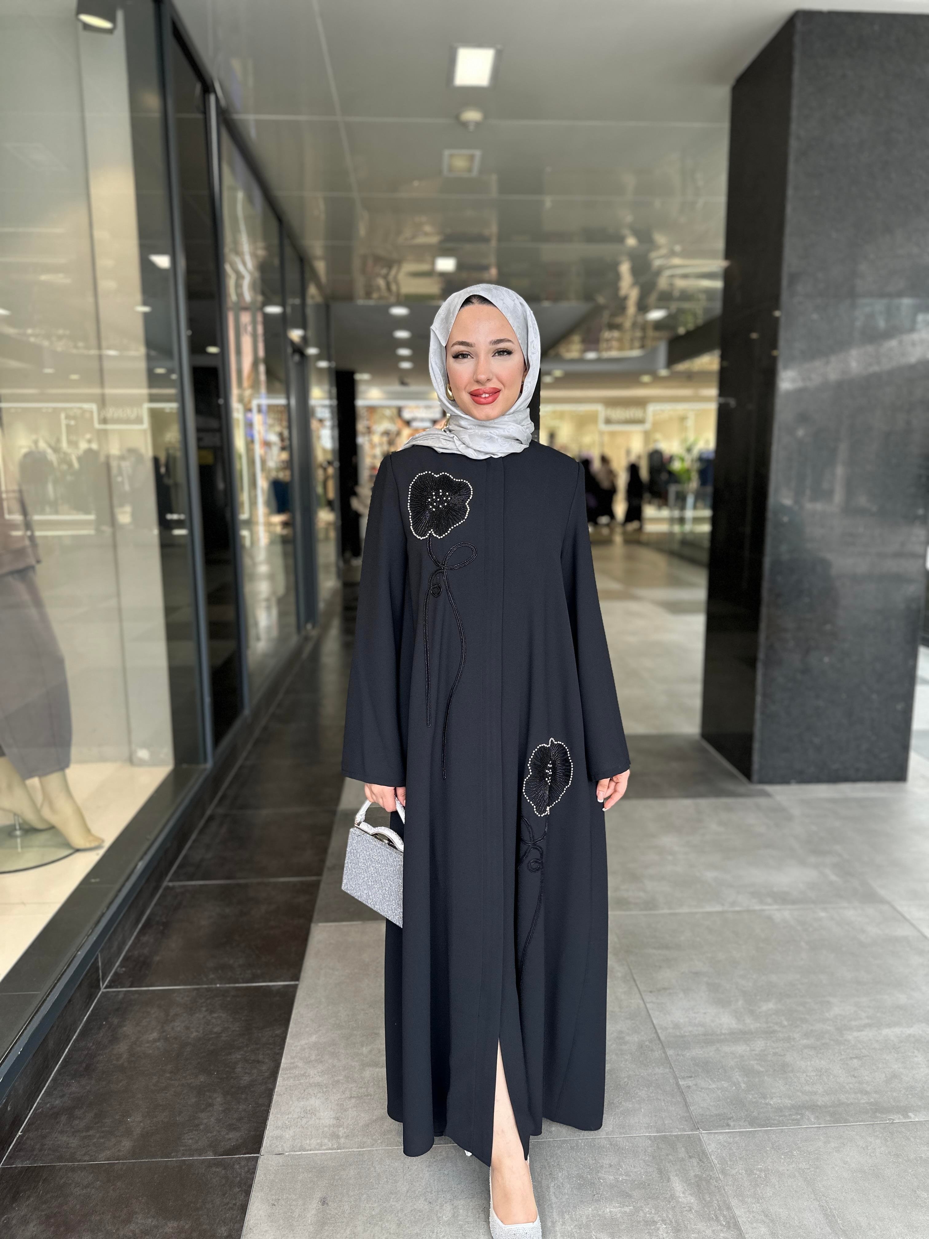 YONCA ABAYA SİYAH