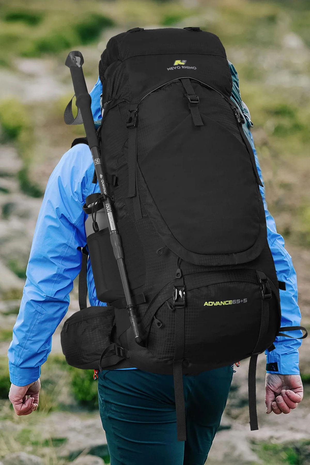 DSC8929 MorProfesyonel Outdoor Dağcılık, Kamp ve Yürüyüş Sırt Çantası (75+5  Litre) Mor 8929