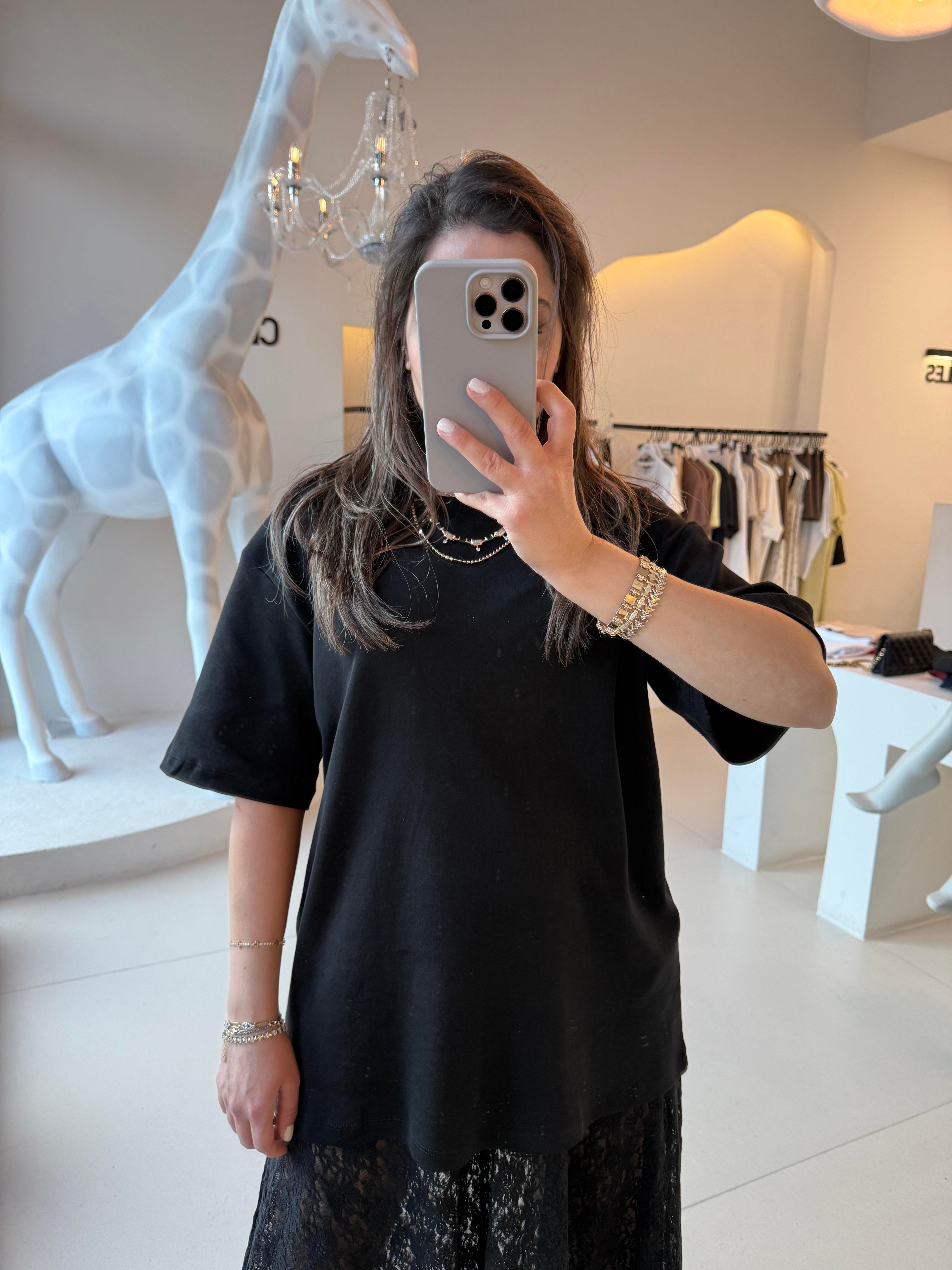 Siyah Oversize Tshirt