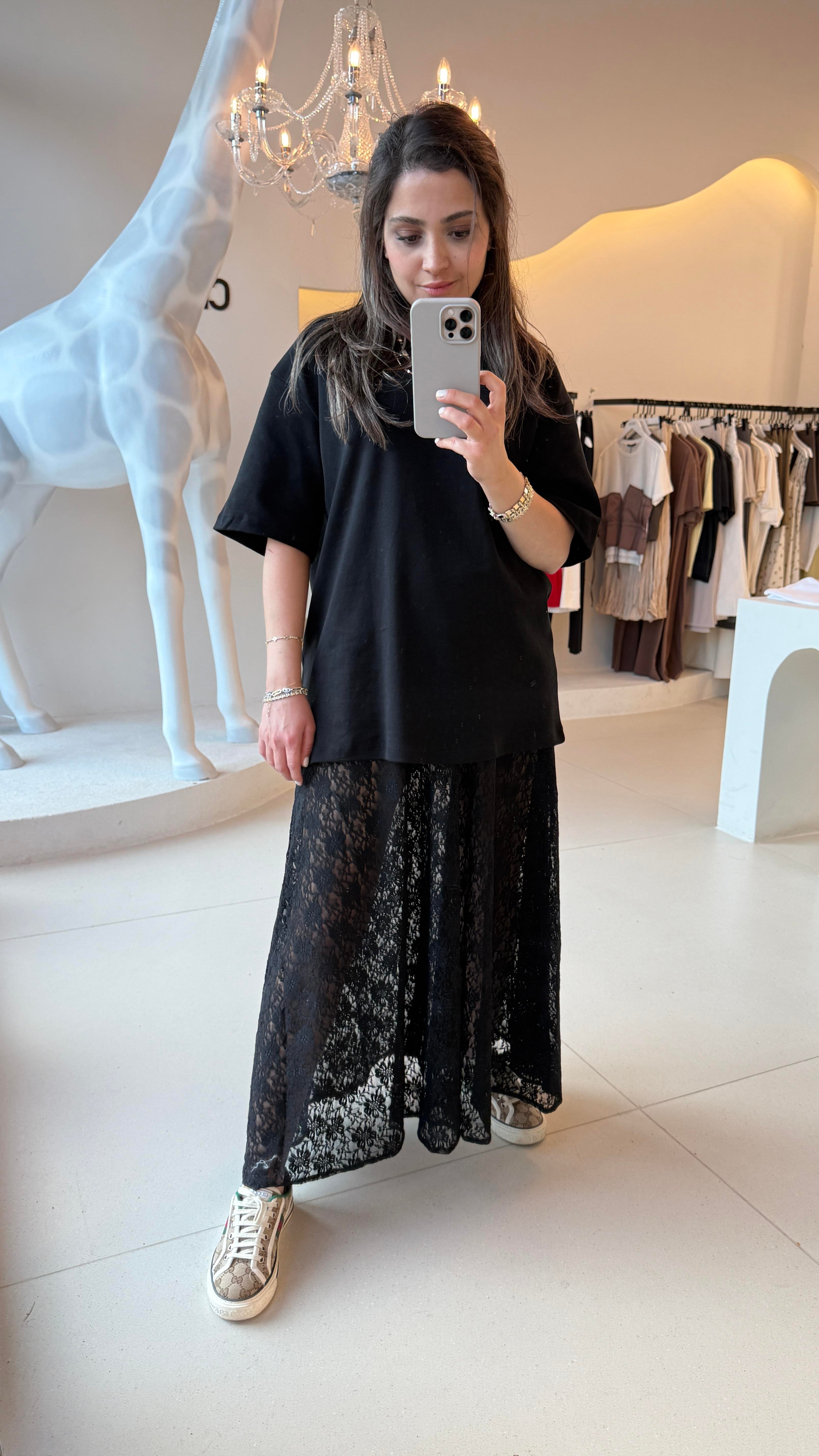 Siyah Oversize Tshirt