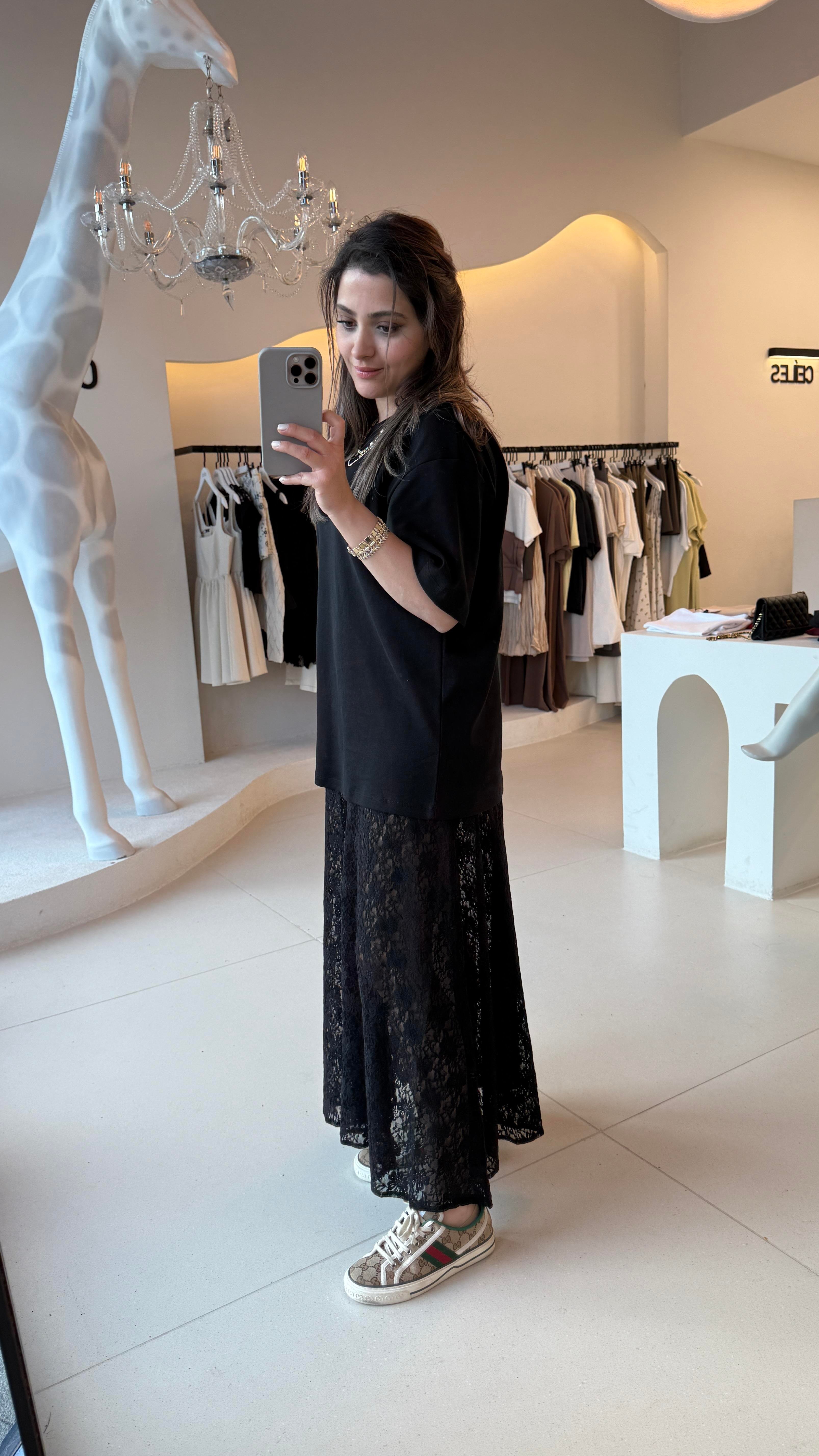 Siyah Oversize Tshirt