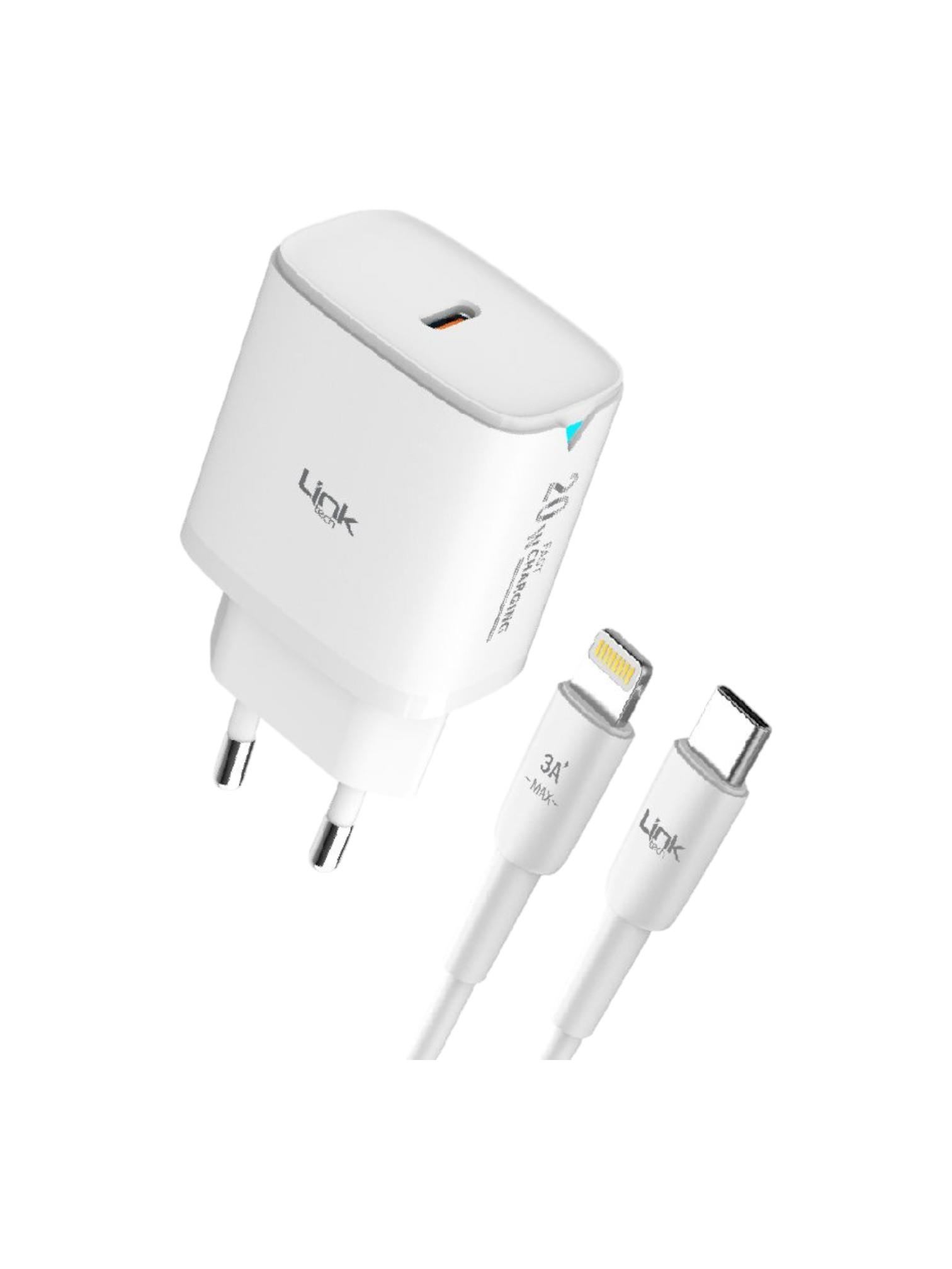 C308 Safe Tip-C Lightning Kablolu 20W Hızlı Şarj Cihazı