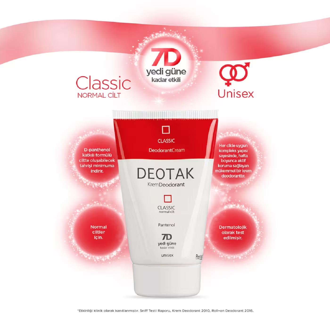 Deotak Classıc Deodorant Krem 35 ml 