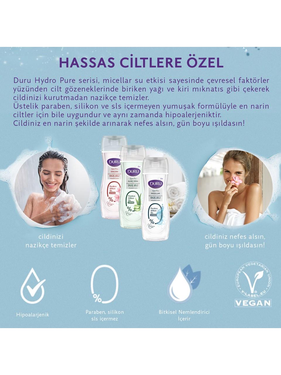 Duru Hydro Pure Mıcellar Duş Jeli 450 ml
