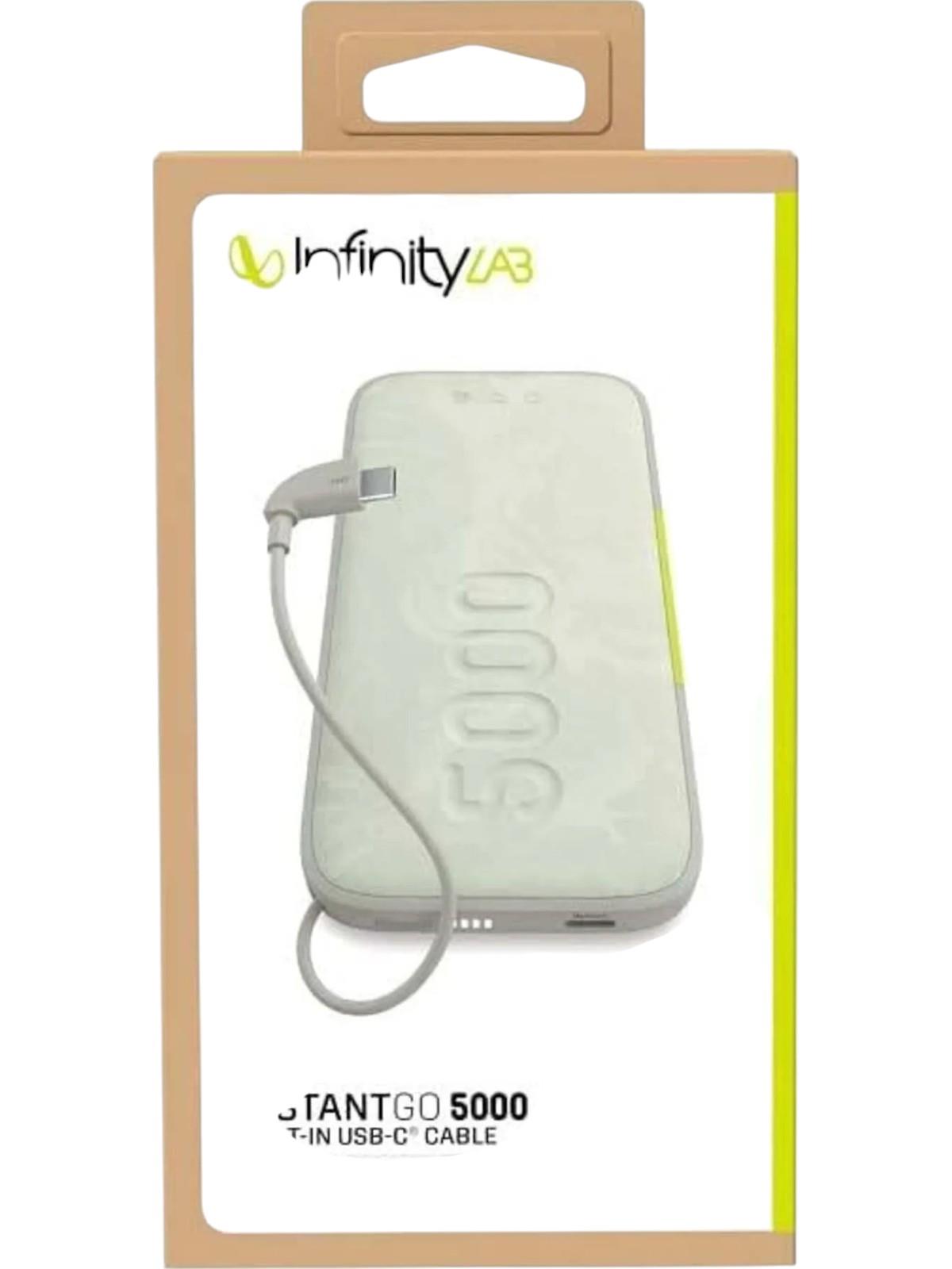 Infinity Lab by Harman - InstantGo Powerbank 5000 mAh, USB-C, Beyaz