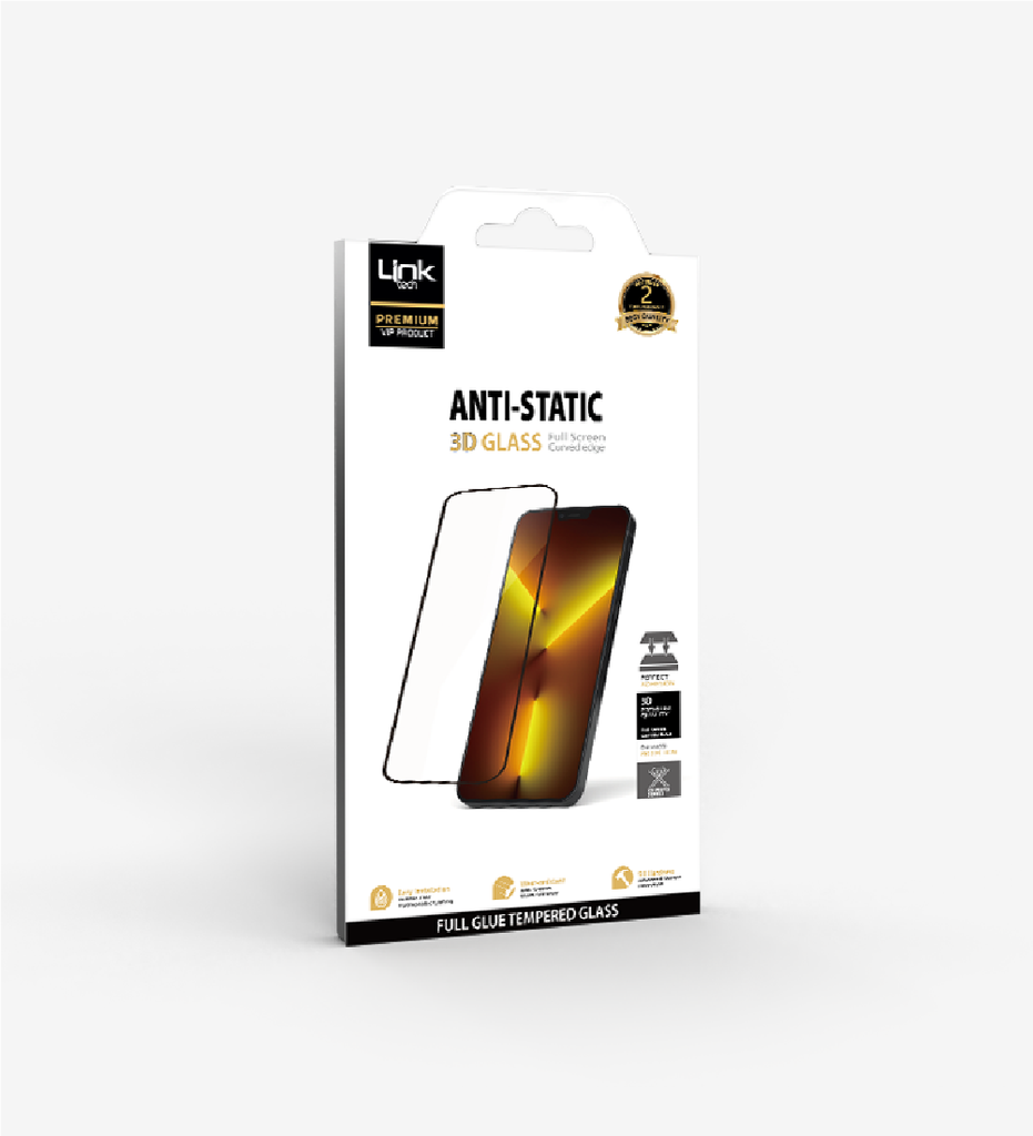 Link Tech iPhone 11 Pro Max 3D High Quality Kırılmaz HD Ekran Koruyucu Cam
