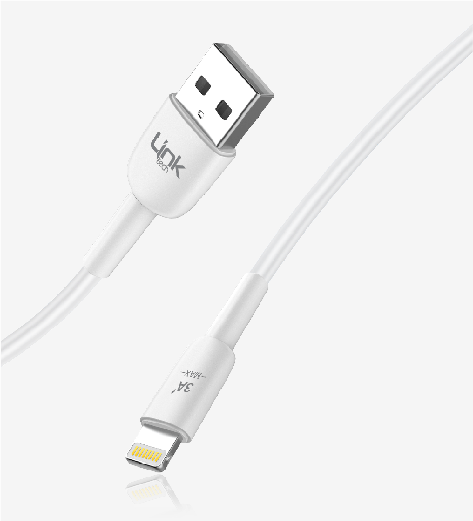 Link Tech K601 Safe 3A USB-A Lightning Şarj Kablosu