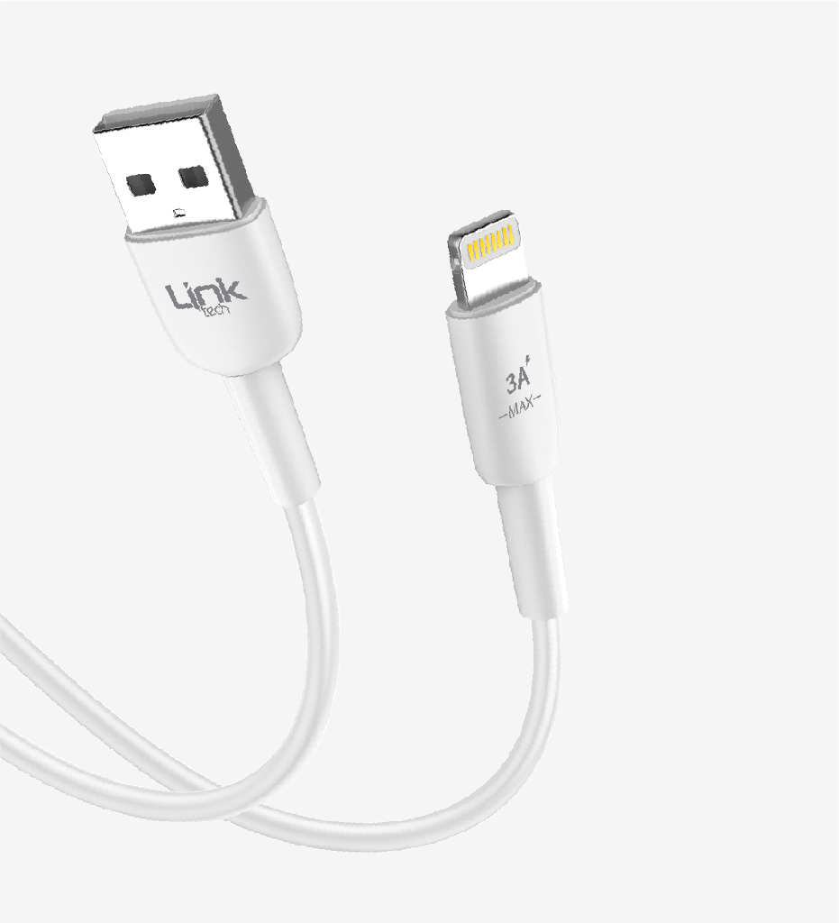 Link Tech K601 Safe 3A USB-A Lightning Şarj Kablosu