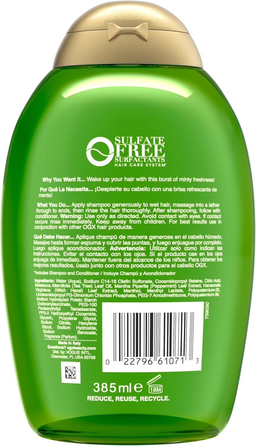 Ogx Extra Strength refreshing scalp+teatree mint Şampuan 385