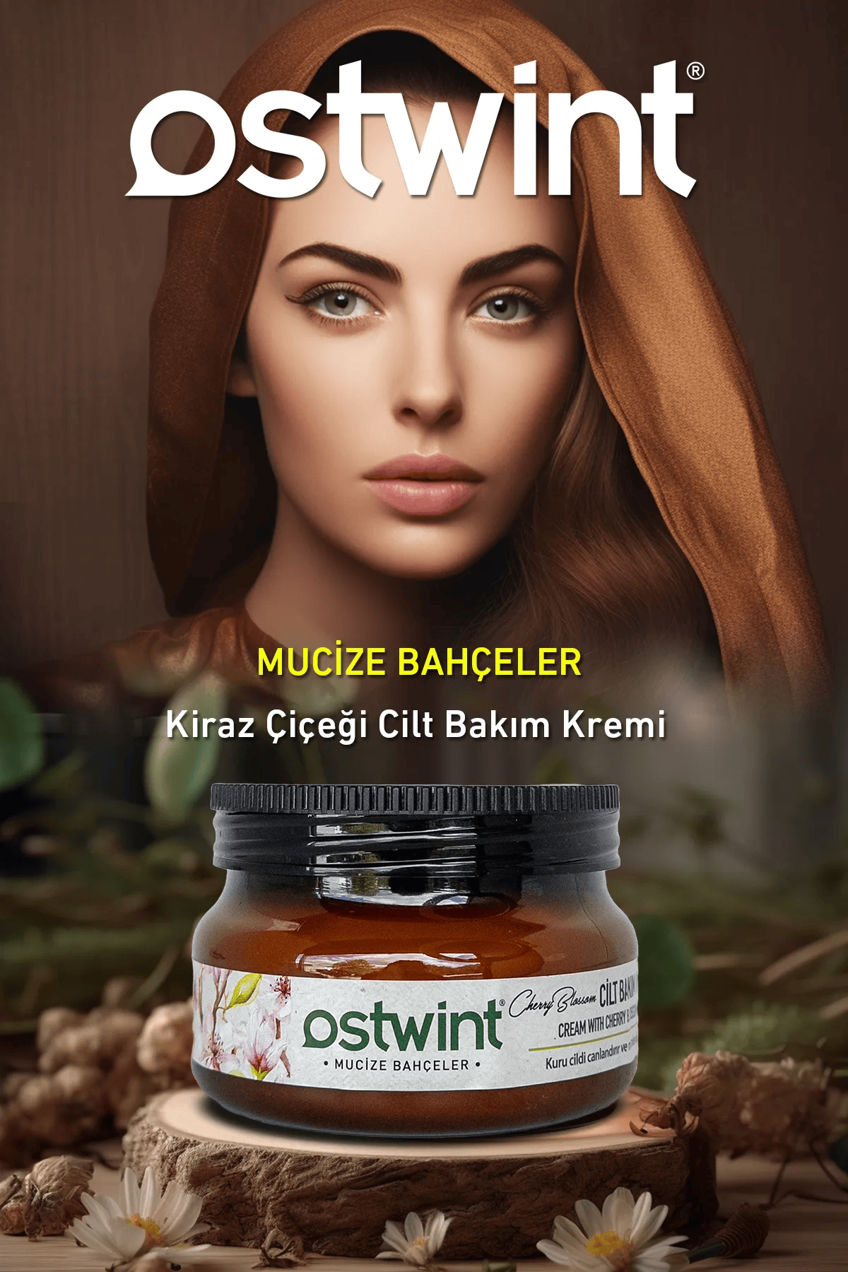 Ostwint Mucize Bahçeler Kiraz Çiçeği Cilt Bakım Kremi 300 ml