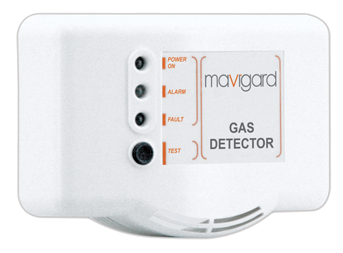 Mavigard Konvansiyonel Karbonmonoksit Gaz Dedektörü, İki Alarm Seviye Röle Çıkışlı, 220V AC