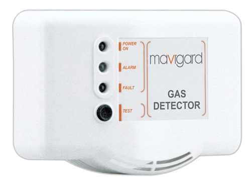 Mavigard Konvansiyonel Karbonmonoksit Gaz Dedektörü, İki Alarm Seviye Röle Çıkışlı, 24V DC