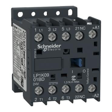 TeSys K Kontaktör 3P 9A AC3 24VDC 1NK