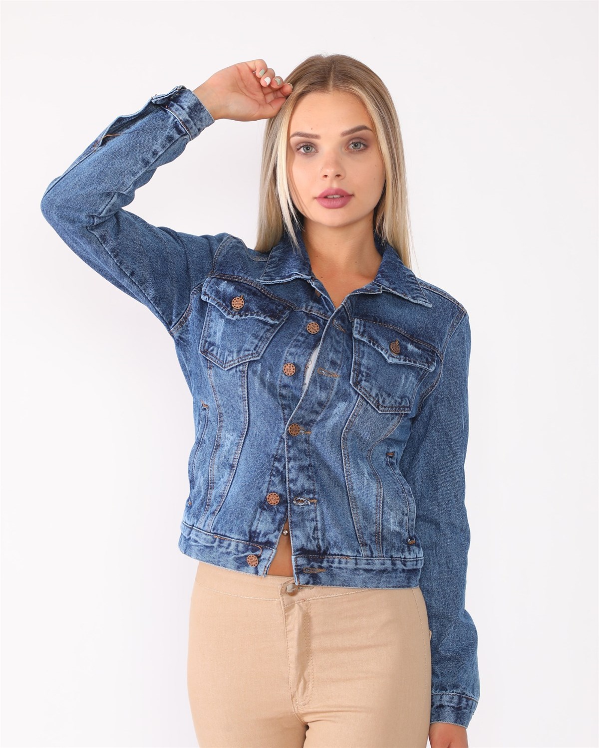   Bayan Yeni model kot ceket 37