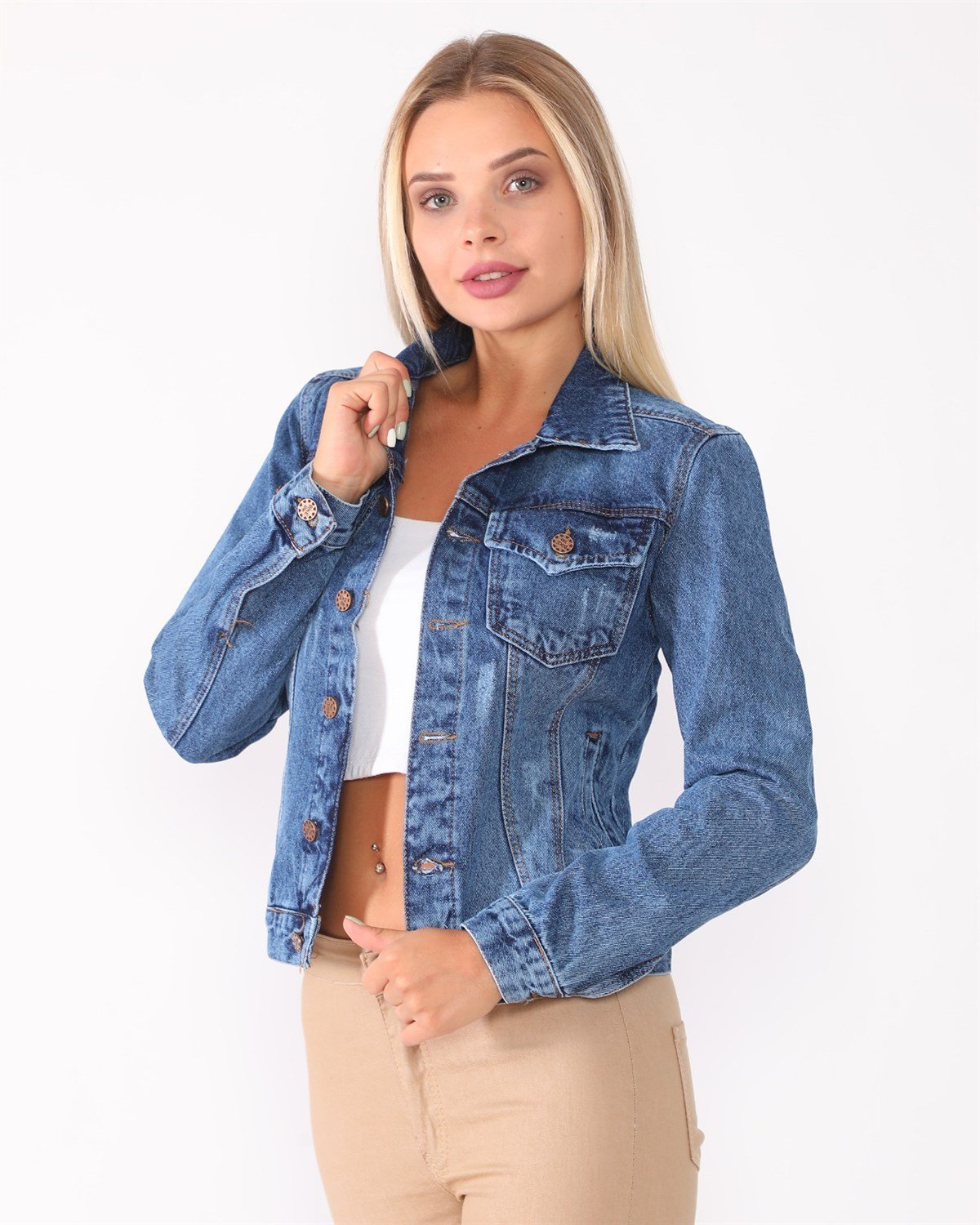   Bayan Yeni model kot ceket 37