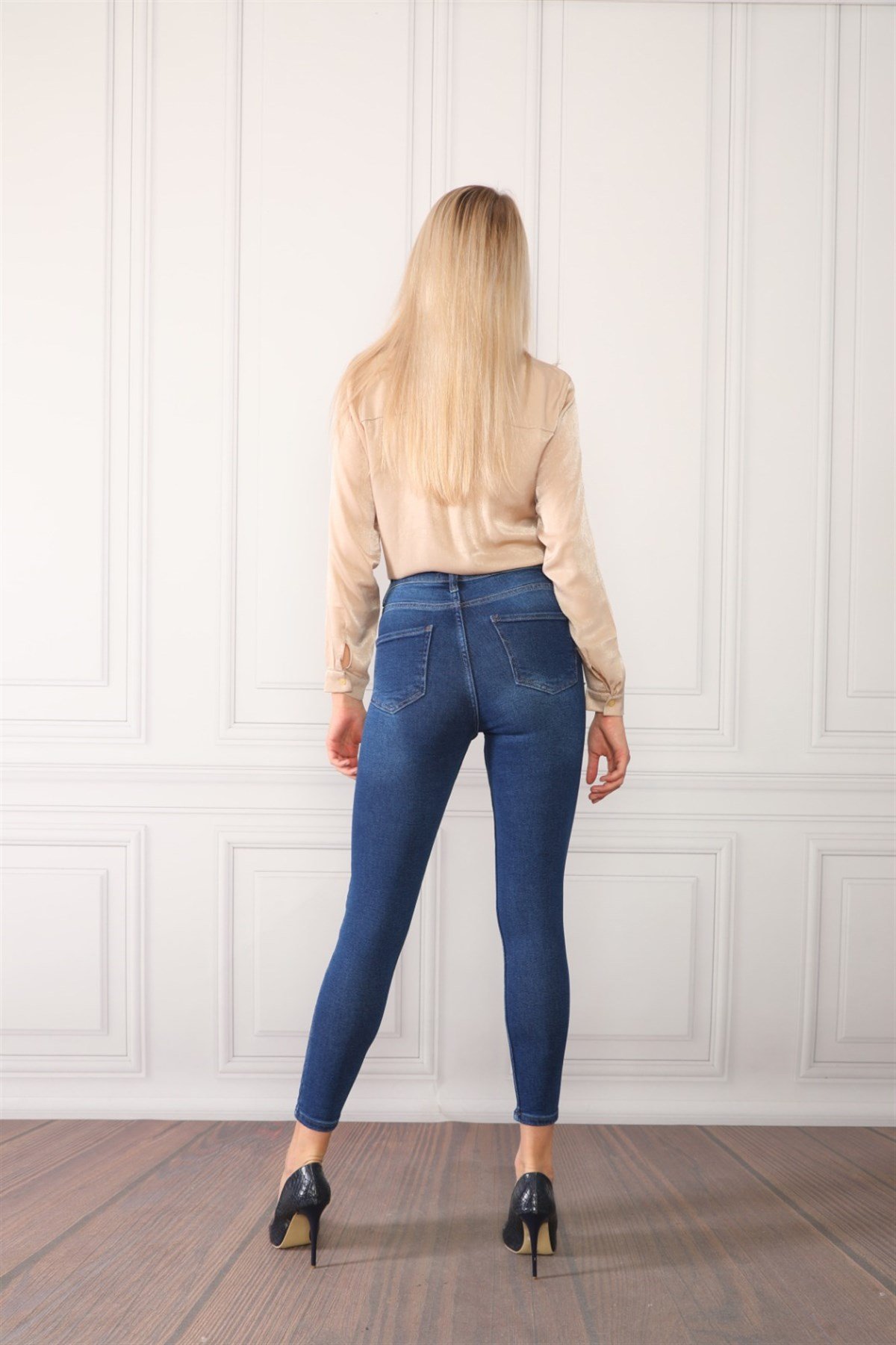  Bayan füme Kot Pantolon 85887785