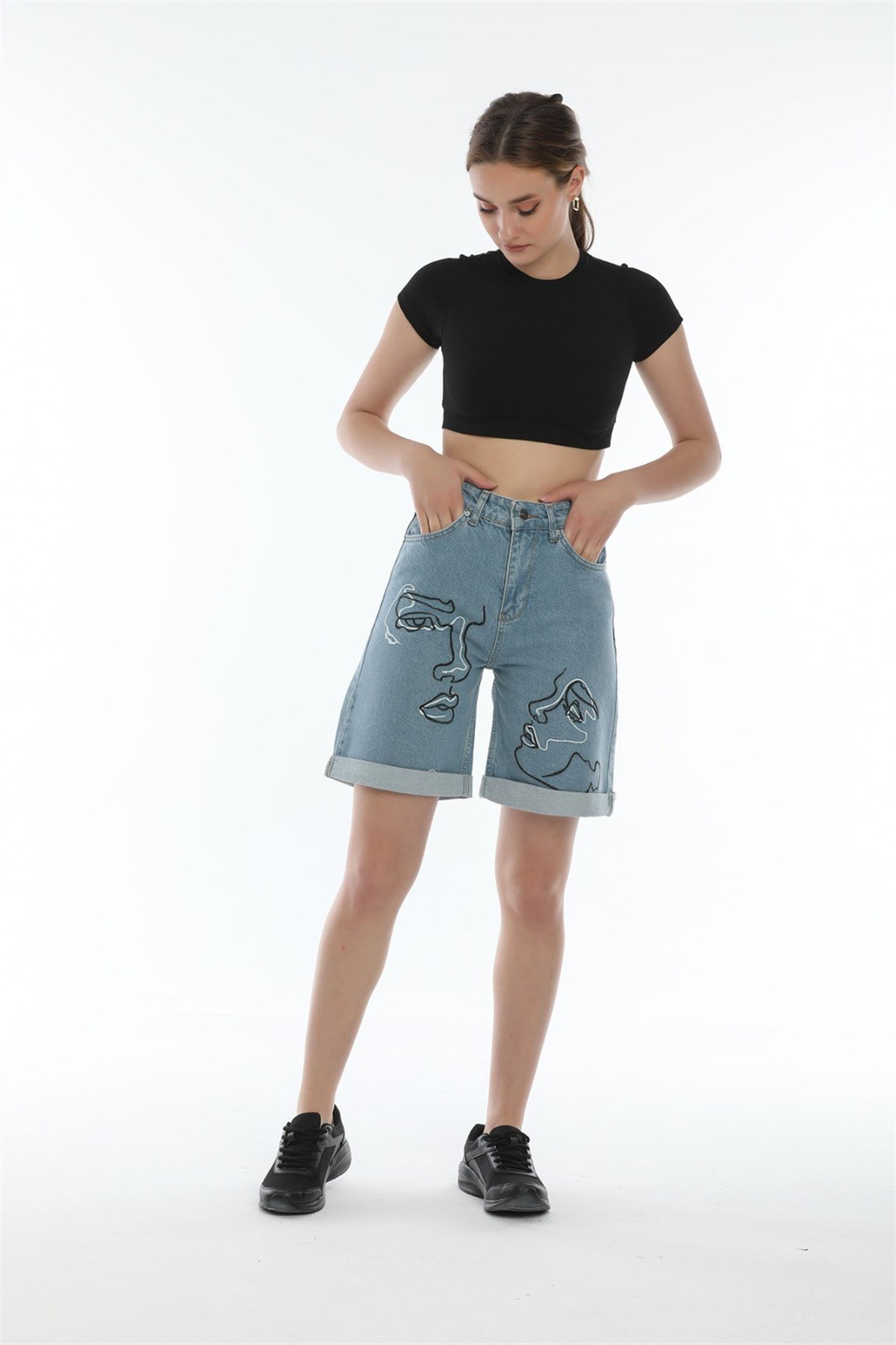  Bayan yeni model Kot şort 2999545
