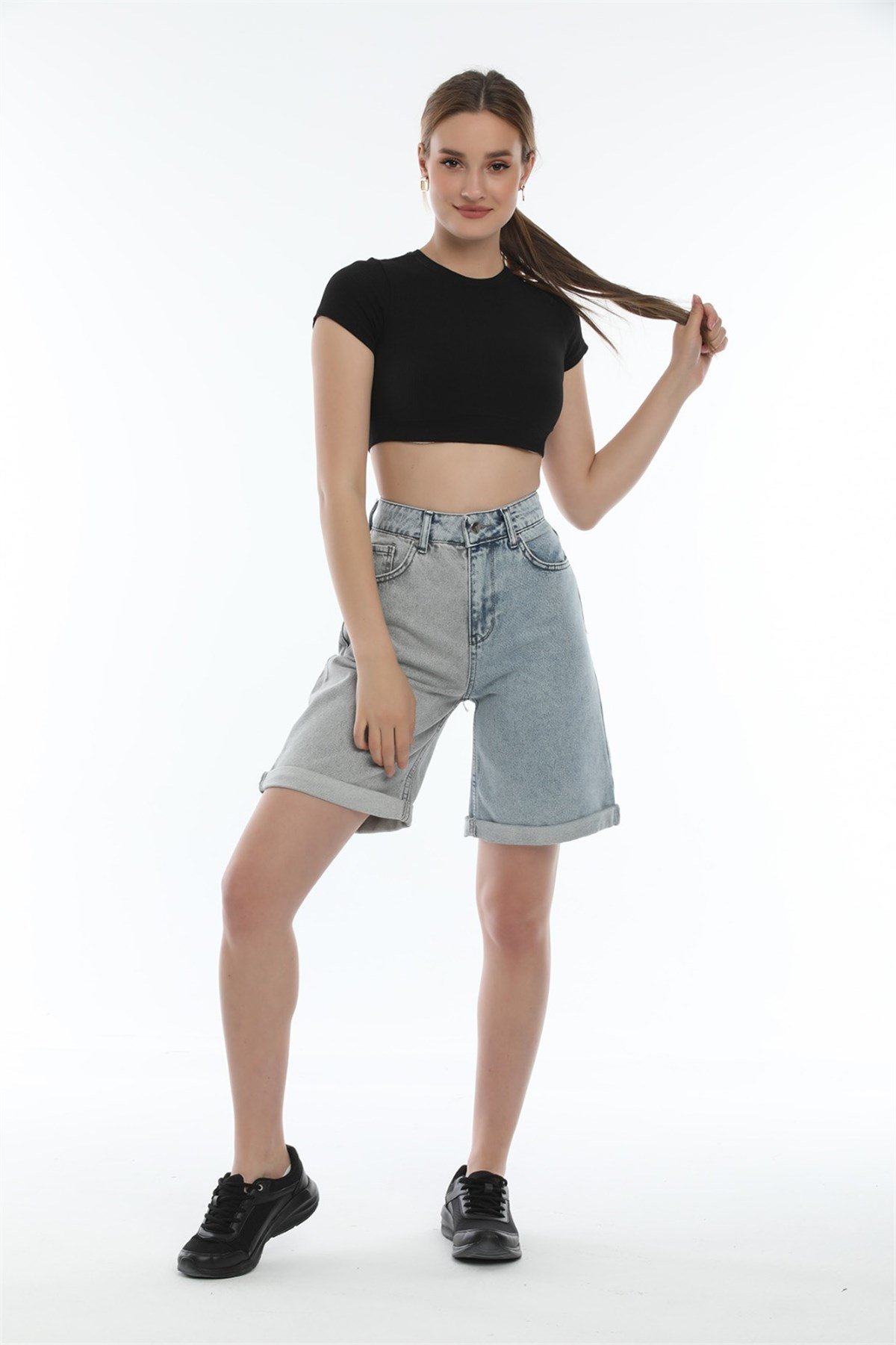  Bayan yeni model Kot şort 4334545