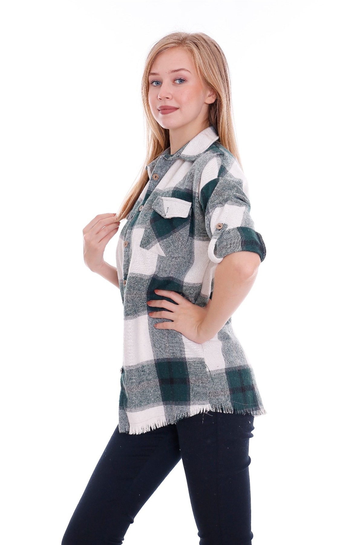  Ekoseli Bayan Oduncu gömlegi 695870441