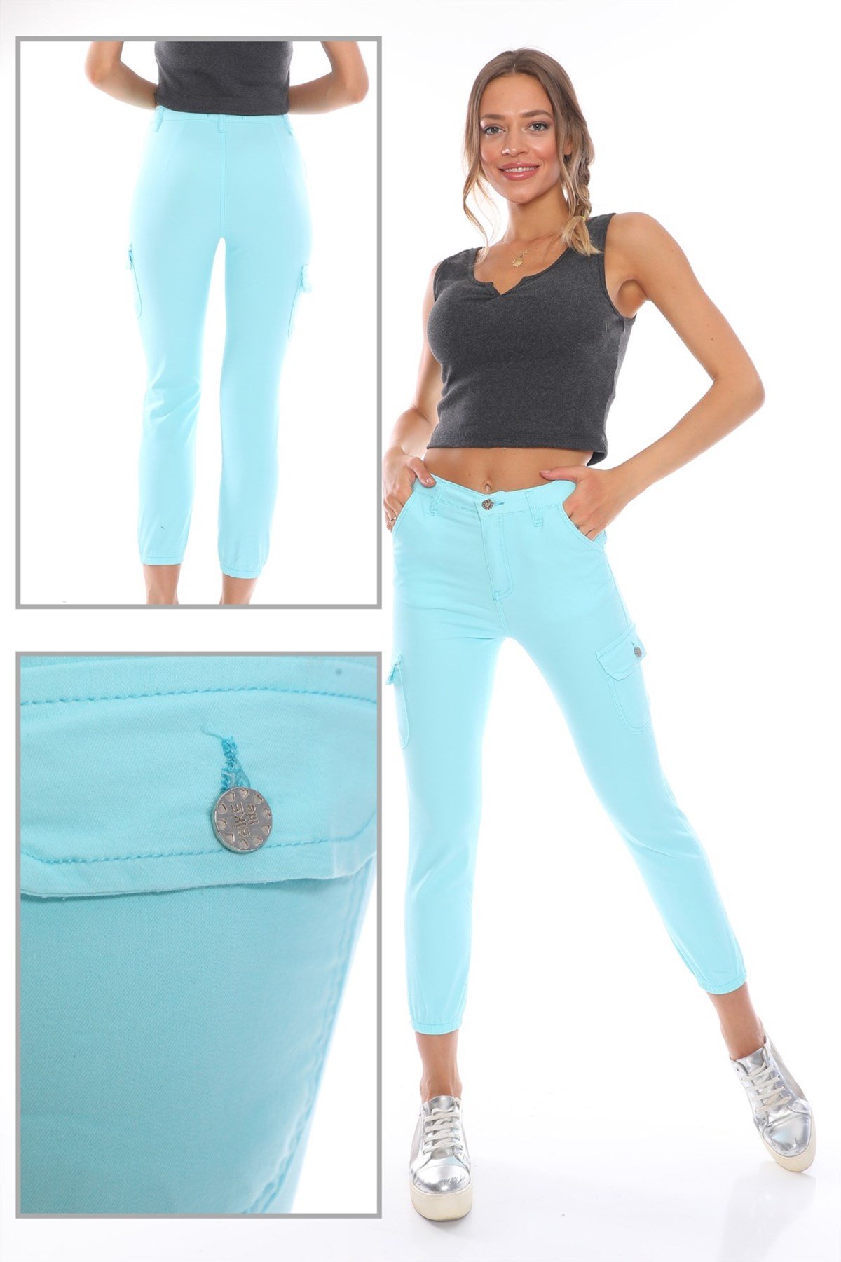  Likralı Bayan Pantolon 00765860