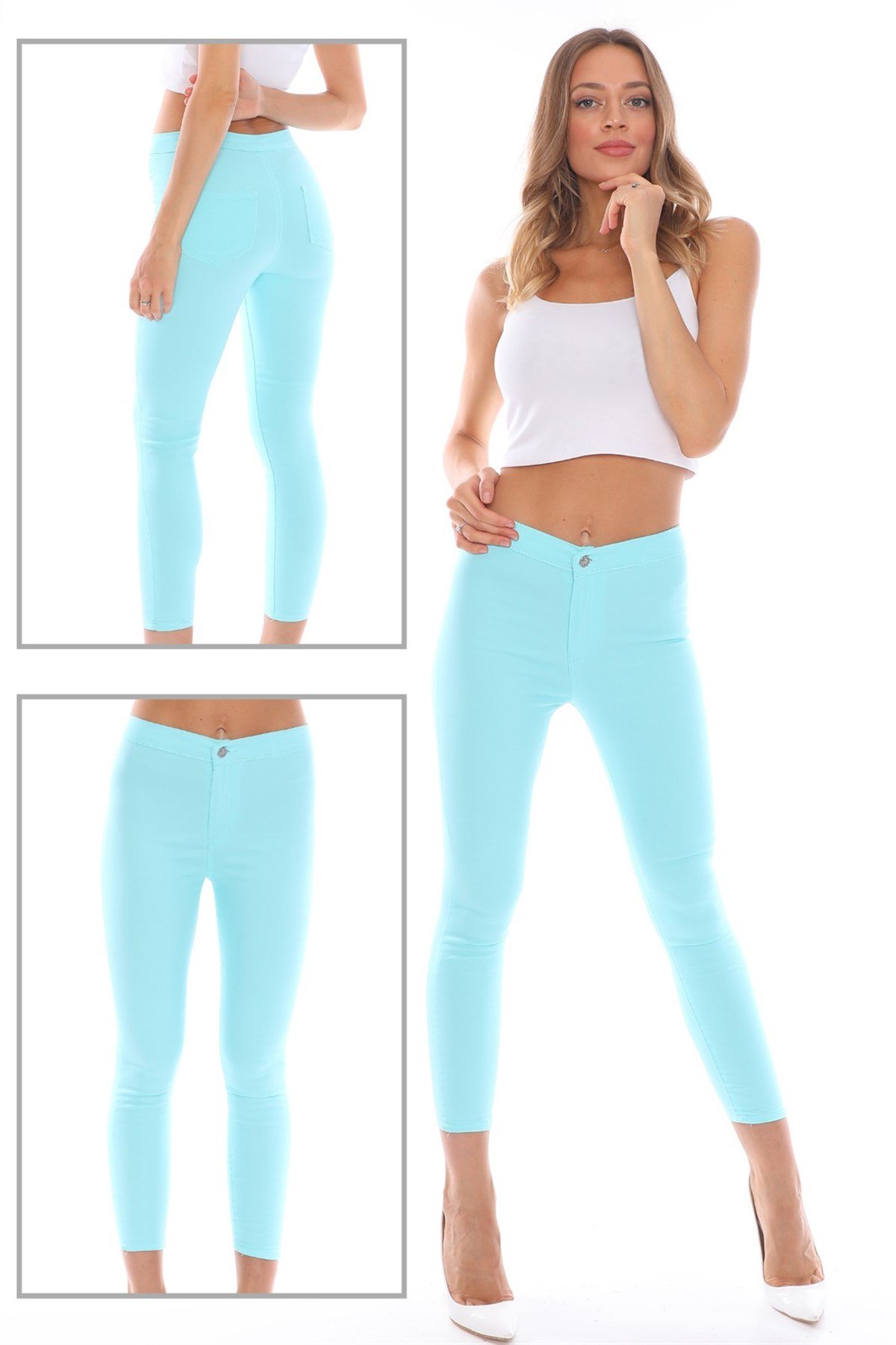  Likralı Bayan Pantolon 05800