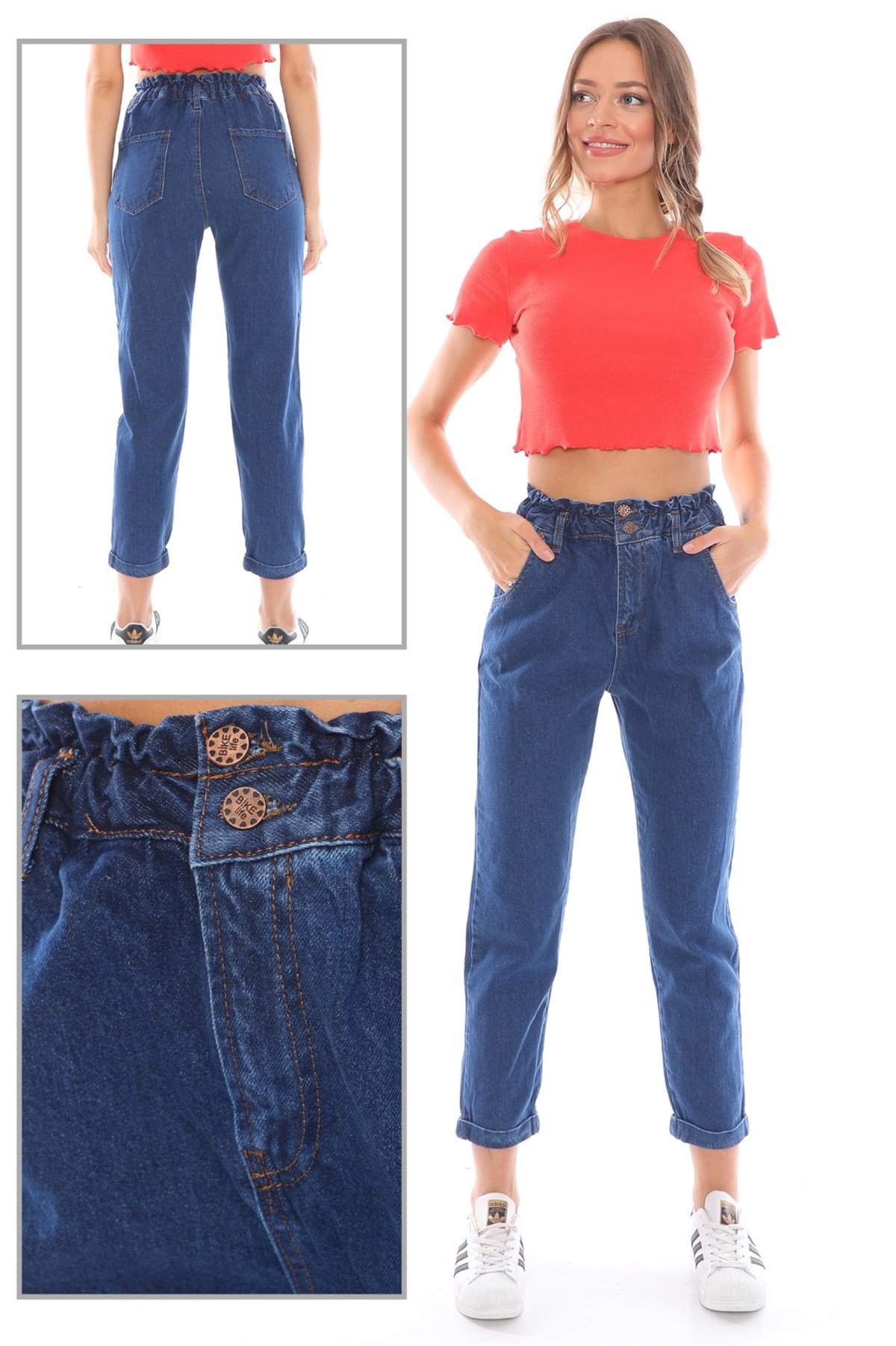  Likralı Bayan Pantolon 4555545