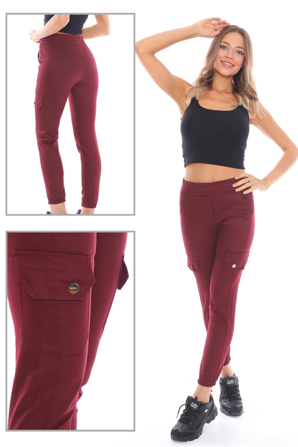  Likralı Bayan Pantolon 555854