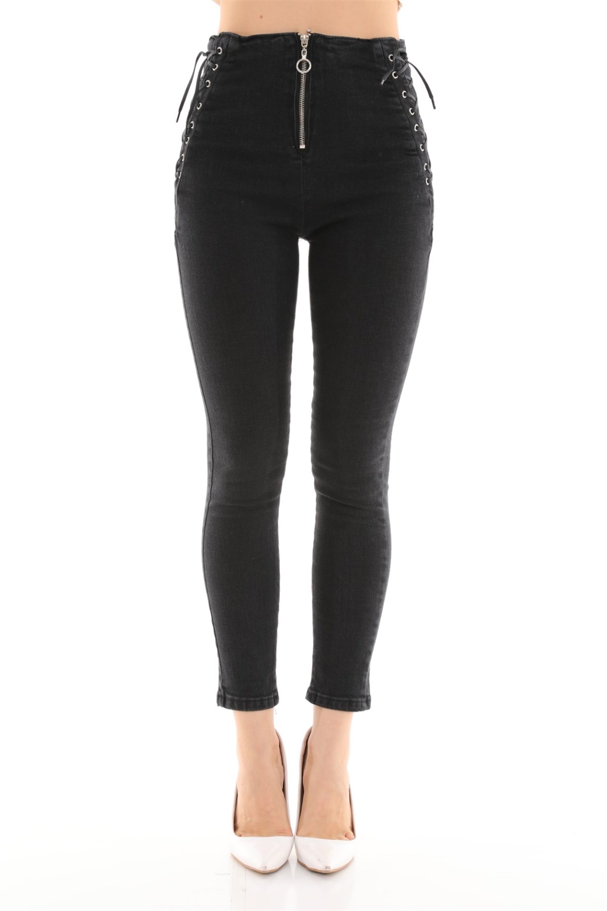 Bağcıklı Kot Pantolon 233241