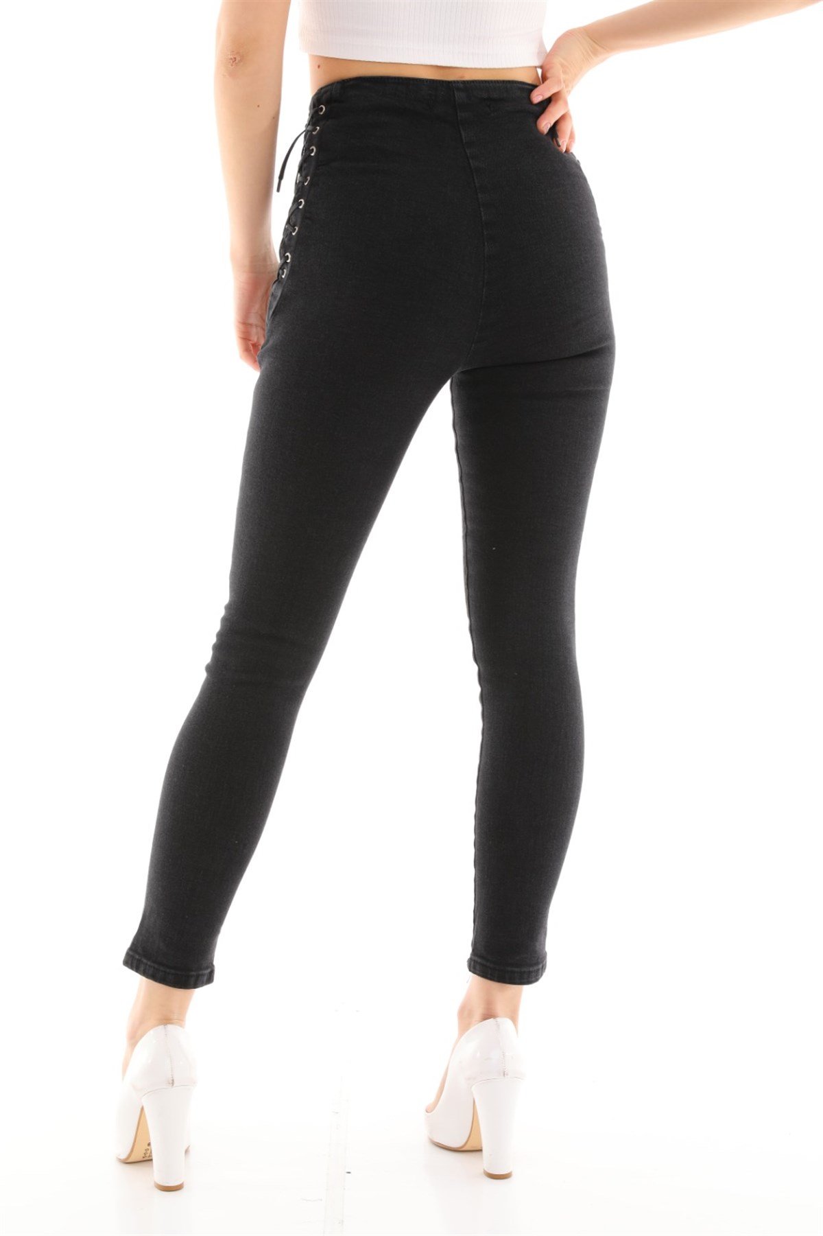 Bağcıklı Kot Pantolon 233241