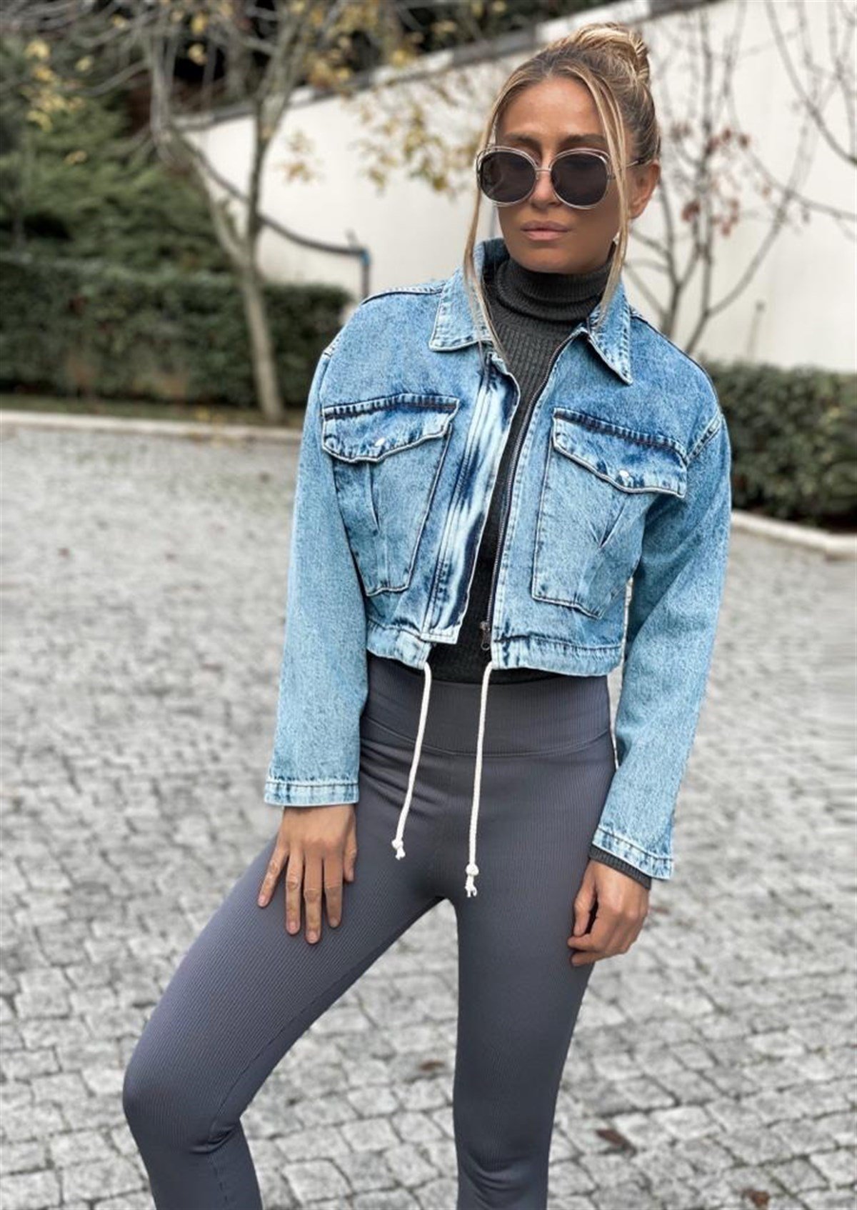 Bayan Beyaz Kot Ceket 253354