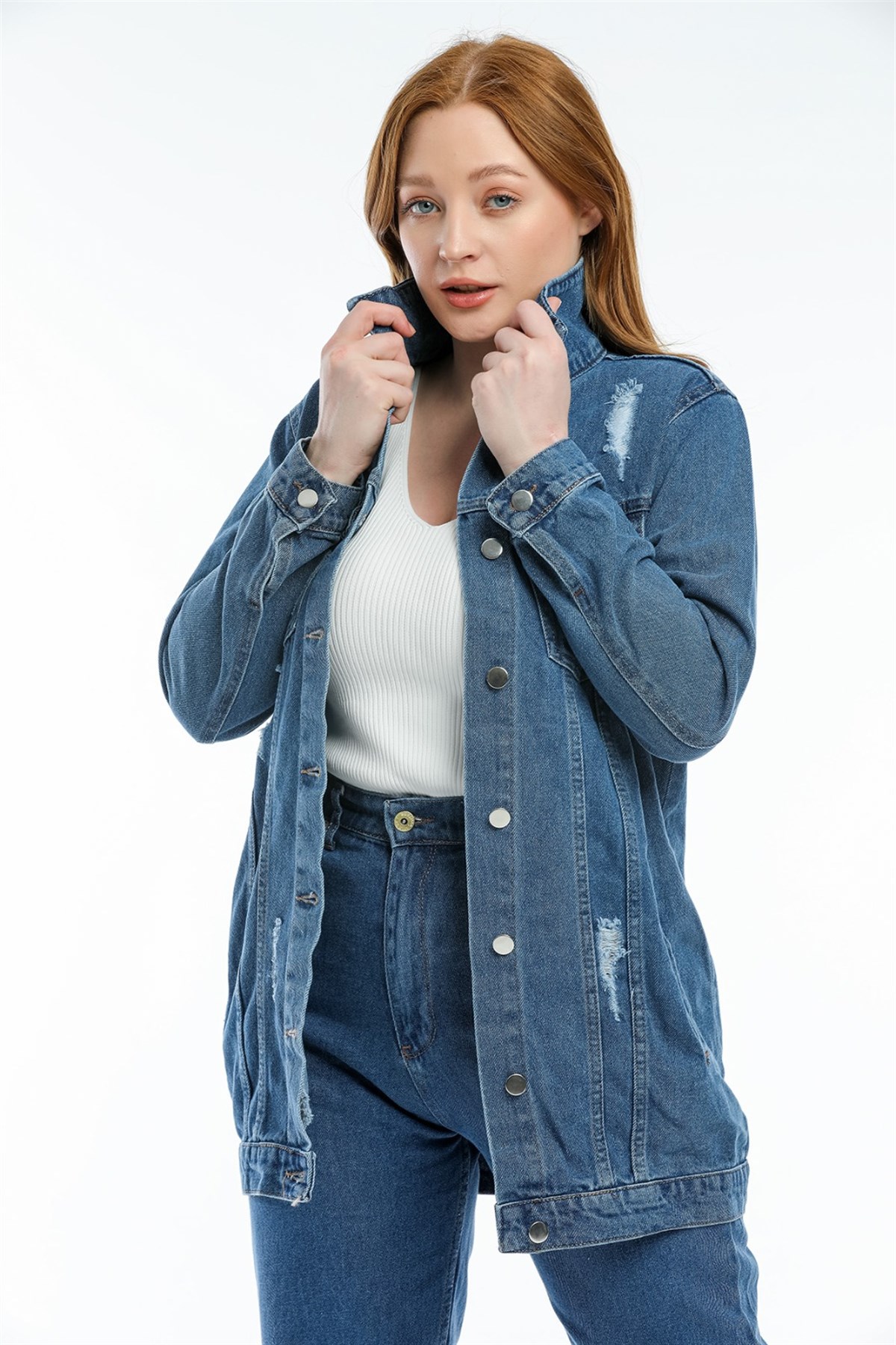 Bayan Boy  Frend Model kot ceket 53233