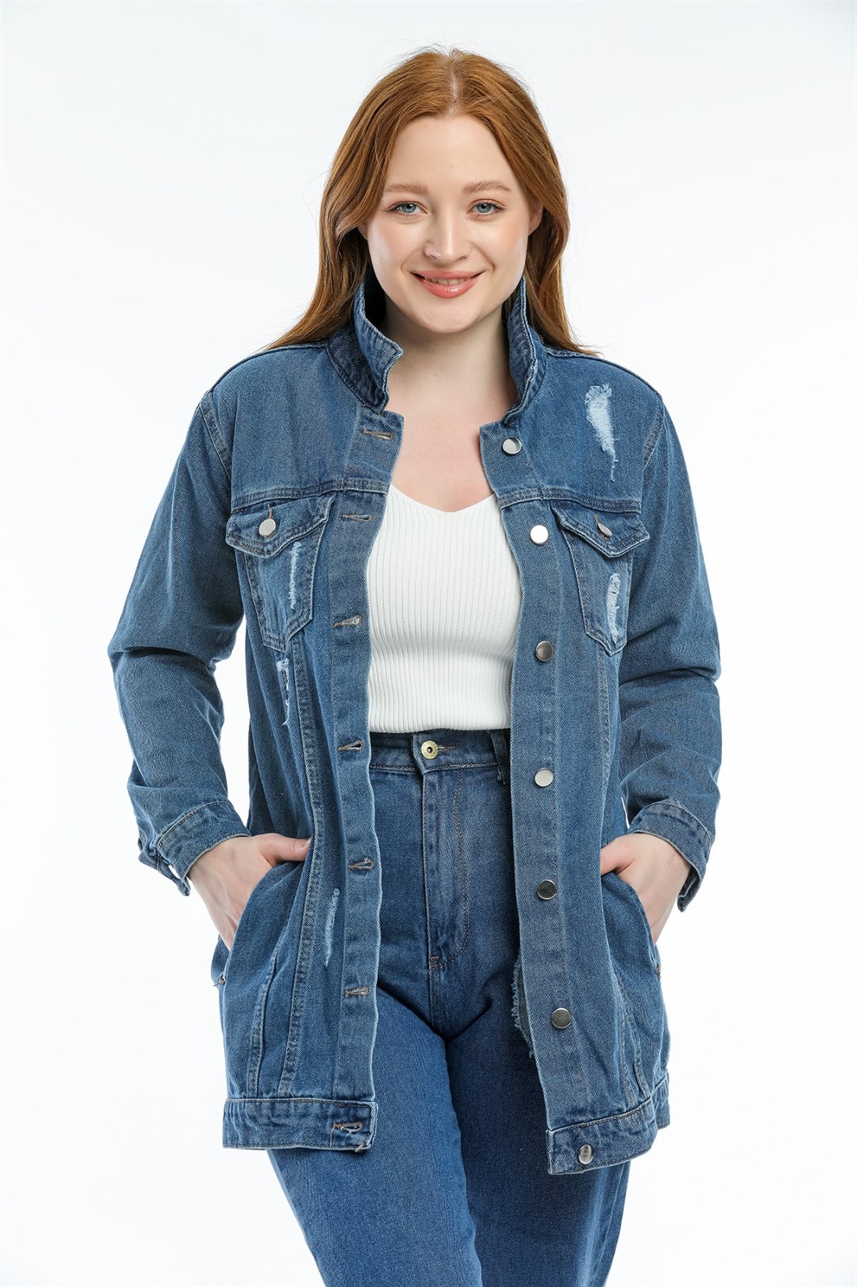 Bayan Boy  Frend Model kot ceket 53233