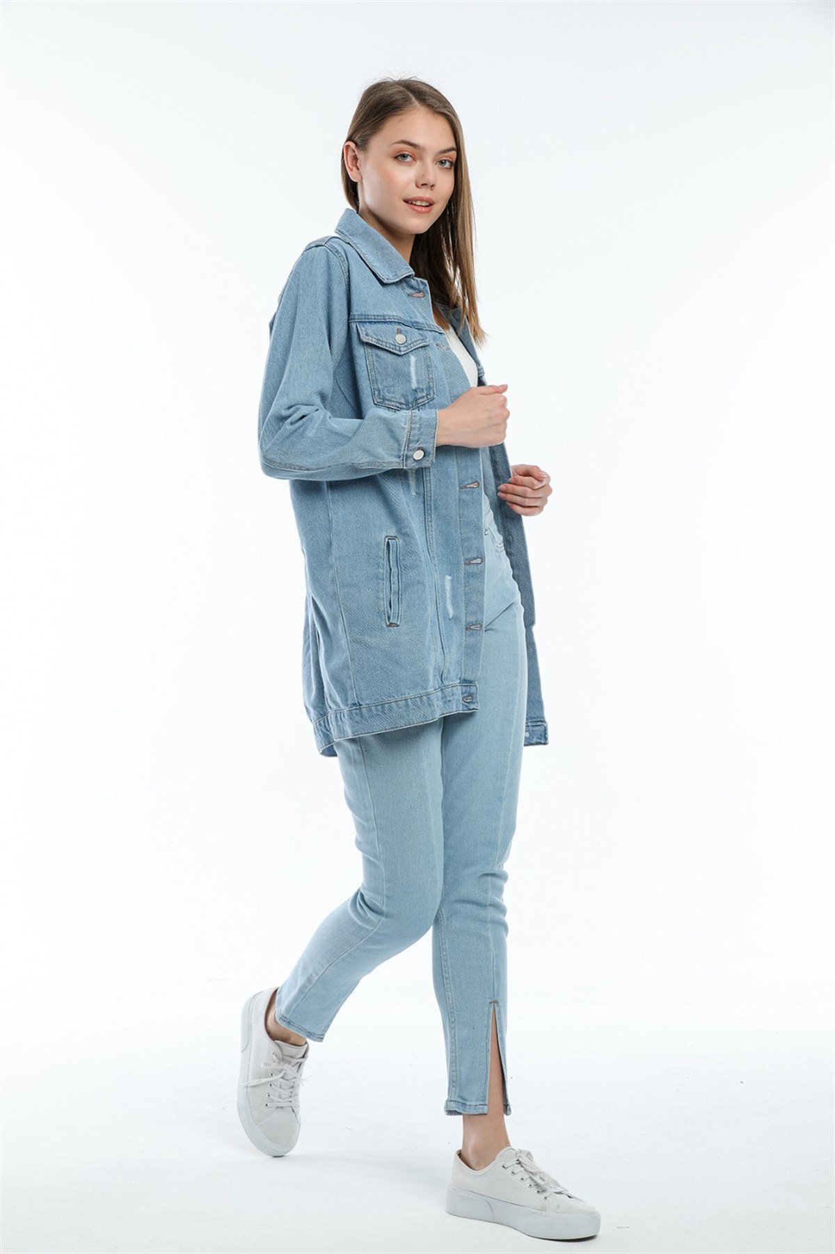 Bayan Boy  Frend Model kot ceket 5343