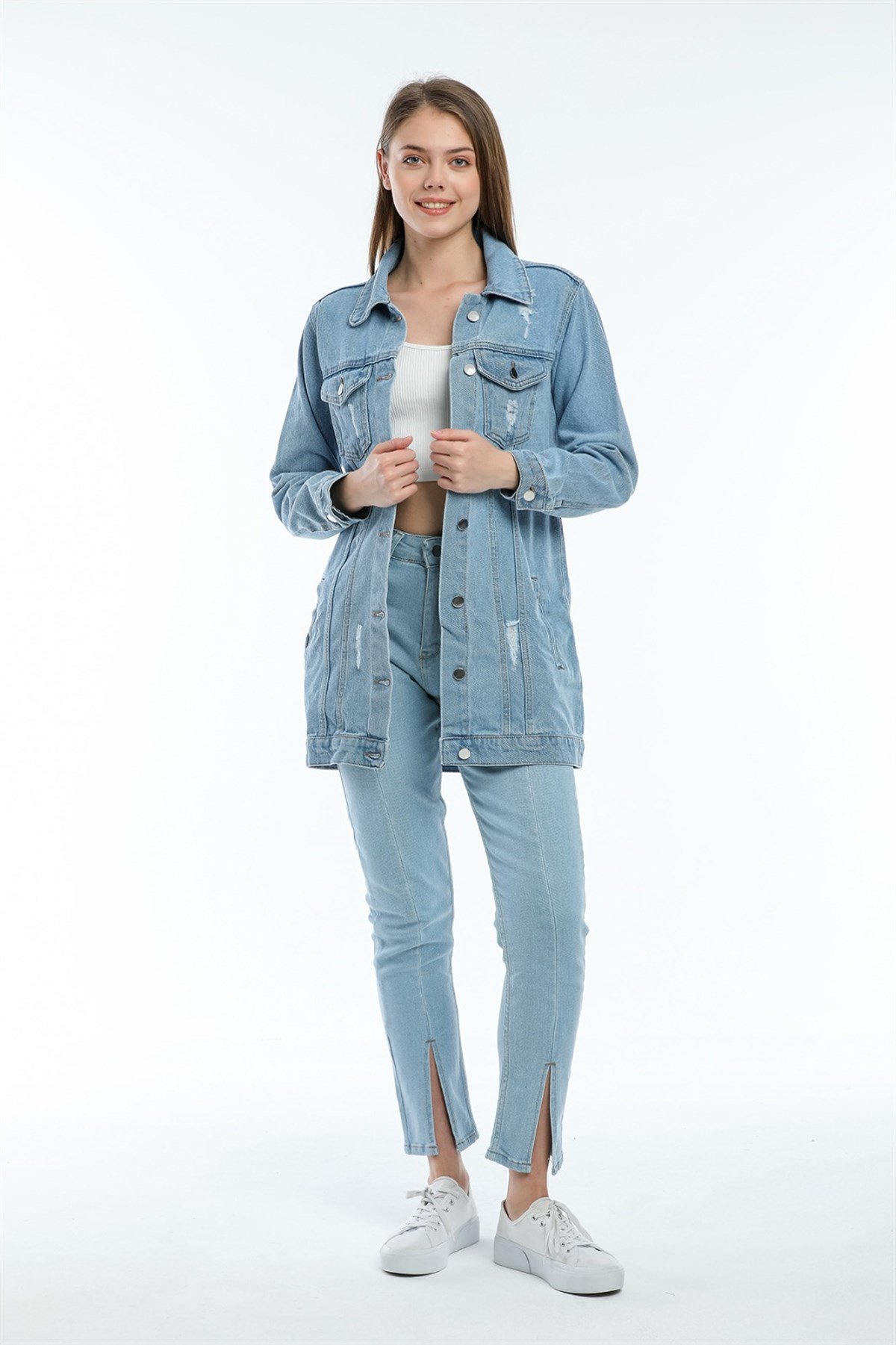 Bayan Boy  Frend Model kot ceket 5343