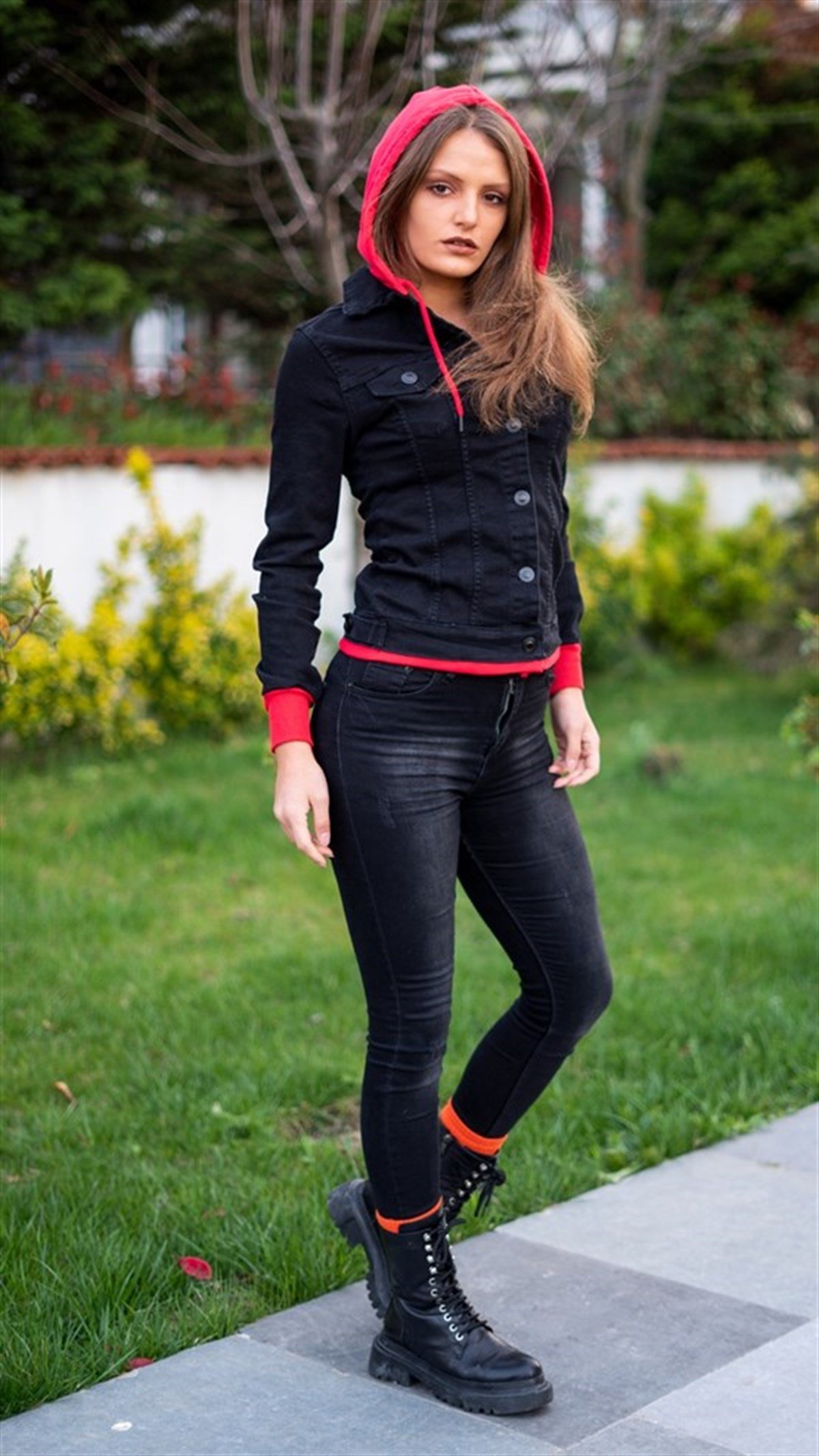 Bayan Kapşonlu Kot Ceket 20212