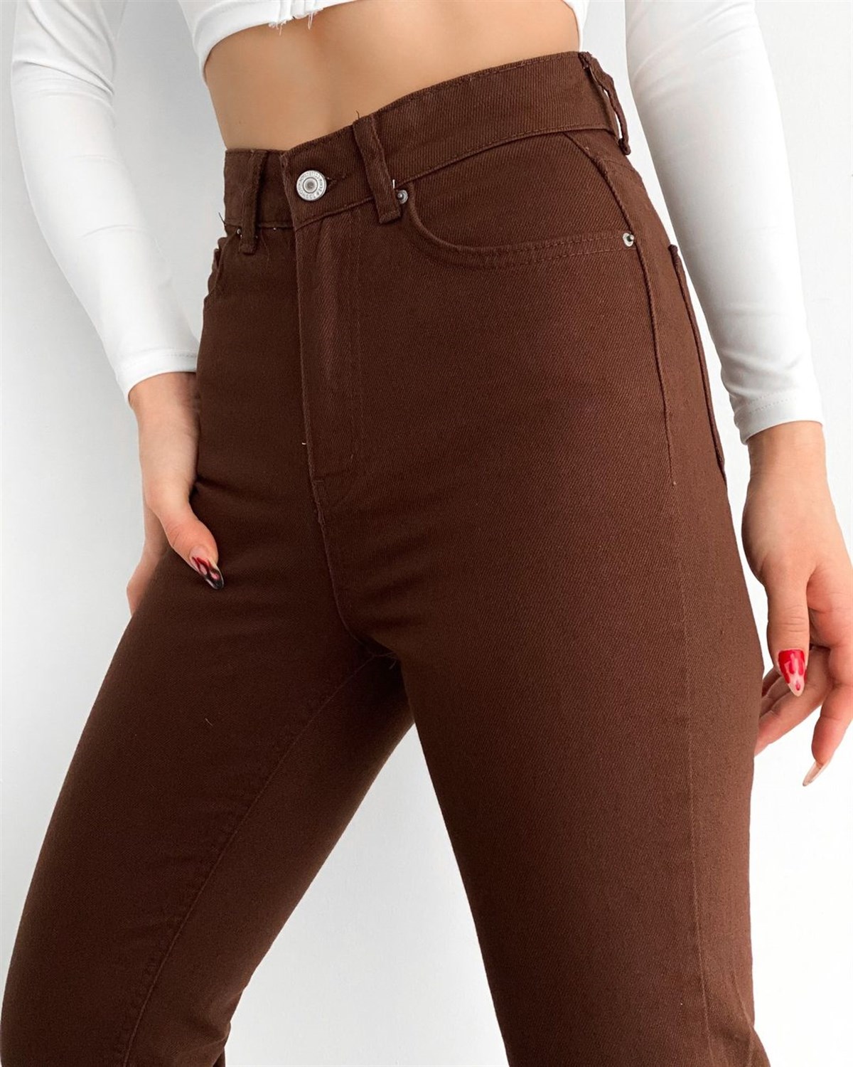 Bayan mom model Kot pantolon 2884