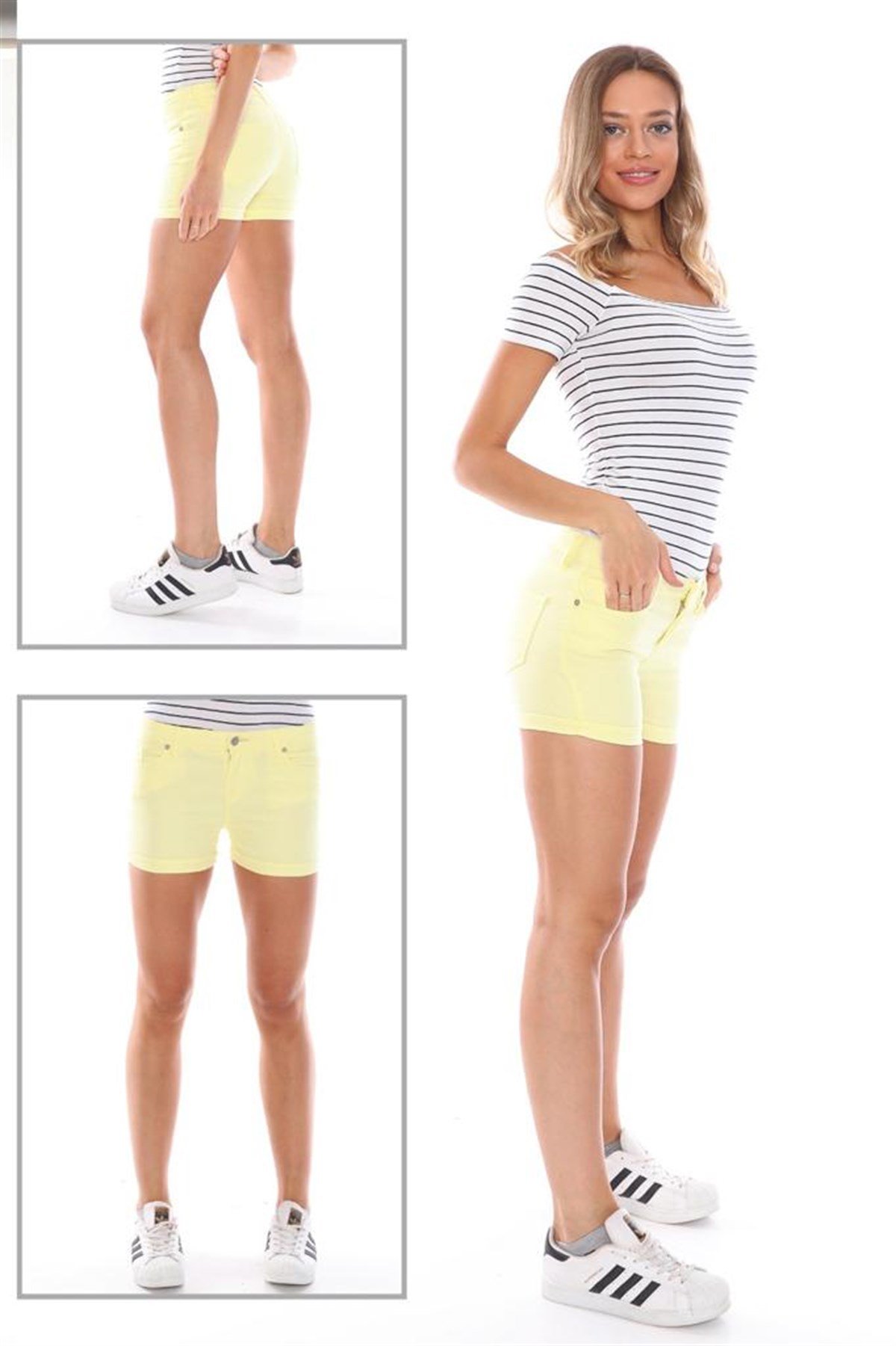 Bayan renkli şort 56584