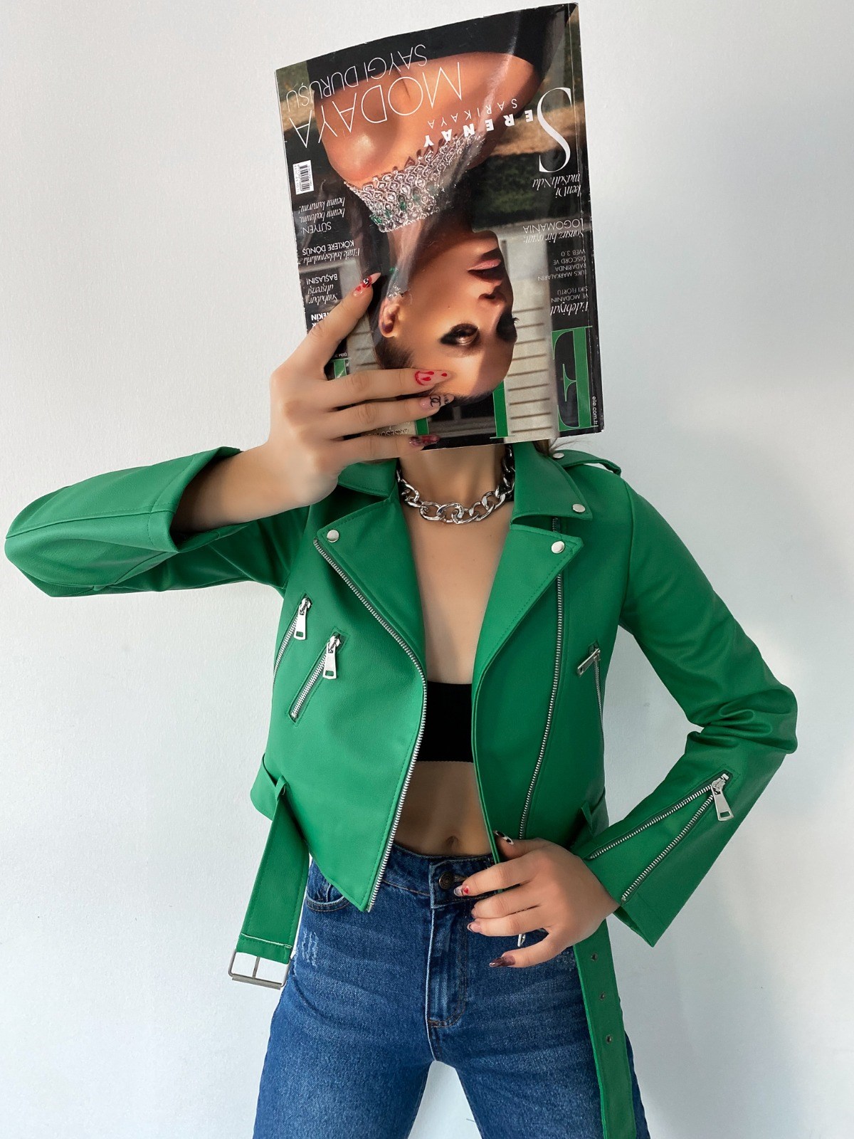 Bayan Yeni Model Deri Ceket 2222