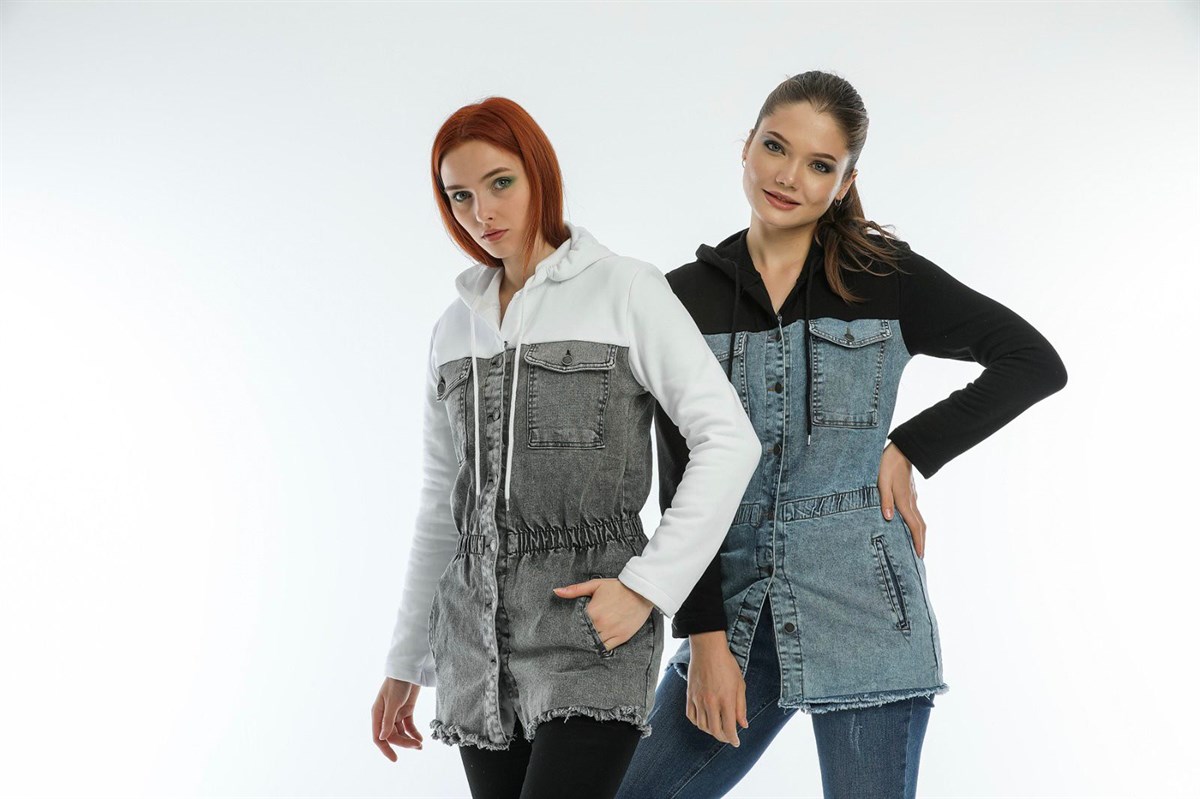Bayan Yeni Model Kot Ceket 0398446