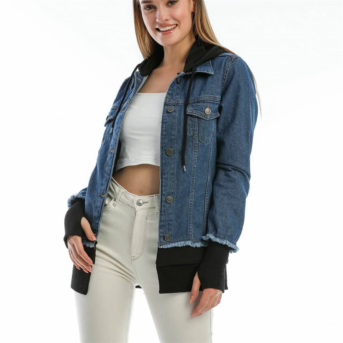 Bayan Yeni Model Kot Ceket 043446