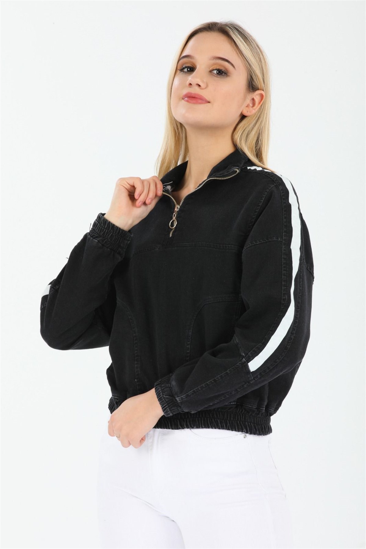 Bayan Yeni Model Kot Ceket 22446