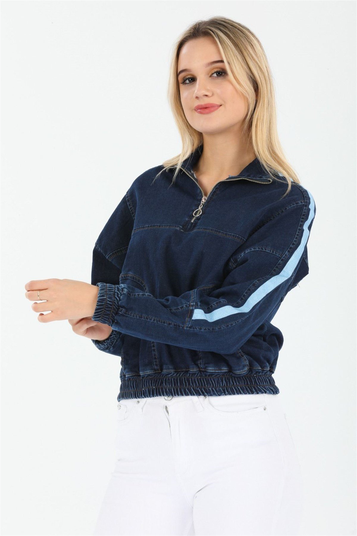 Bayan Yeni Model Kot Ceket 22446
