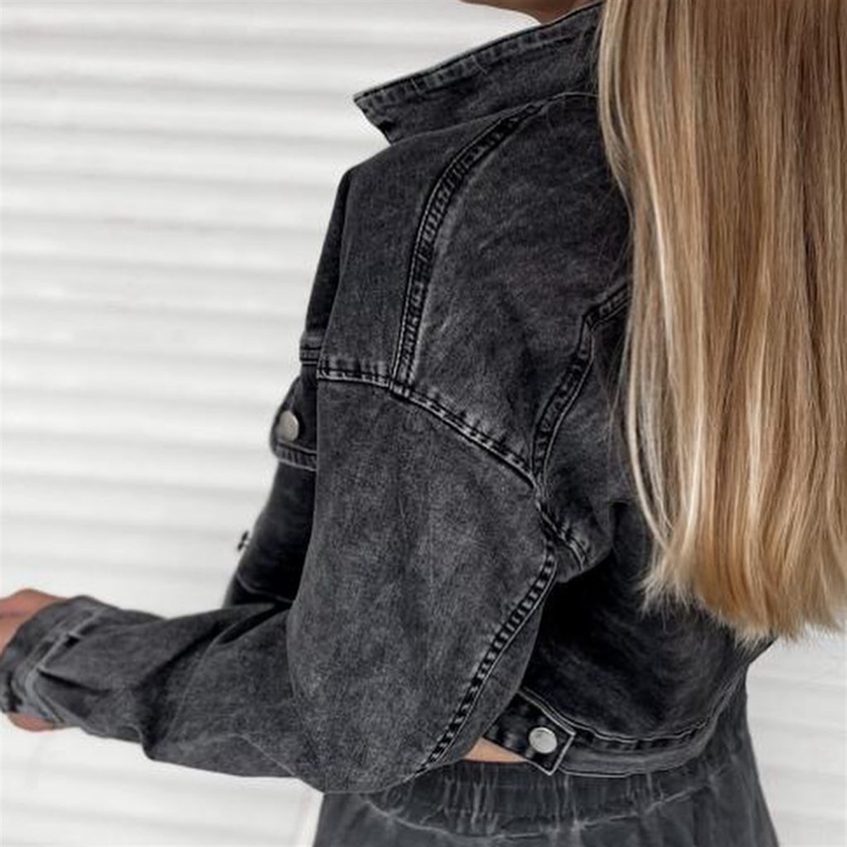 Bayan yeni model Kot Ceket 24454