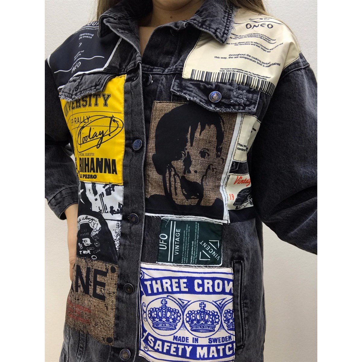 Bayan yeni model kot ceket 2514111