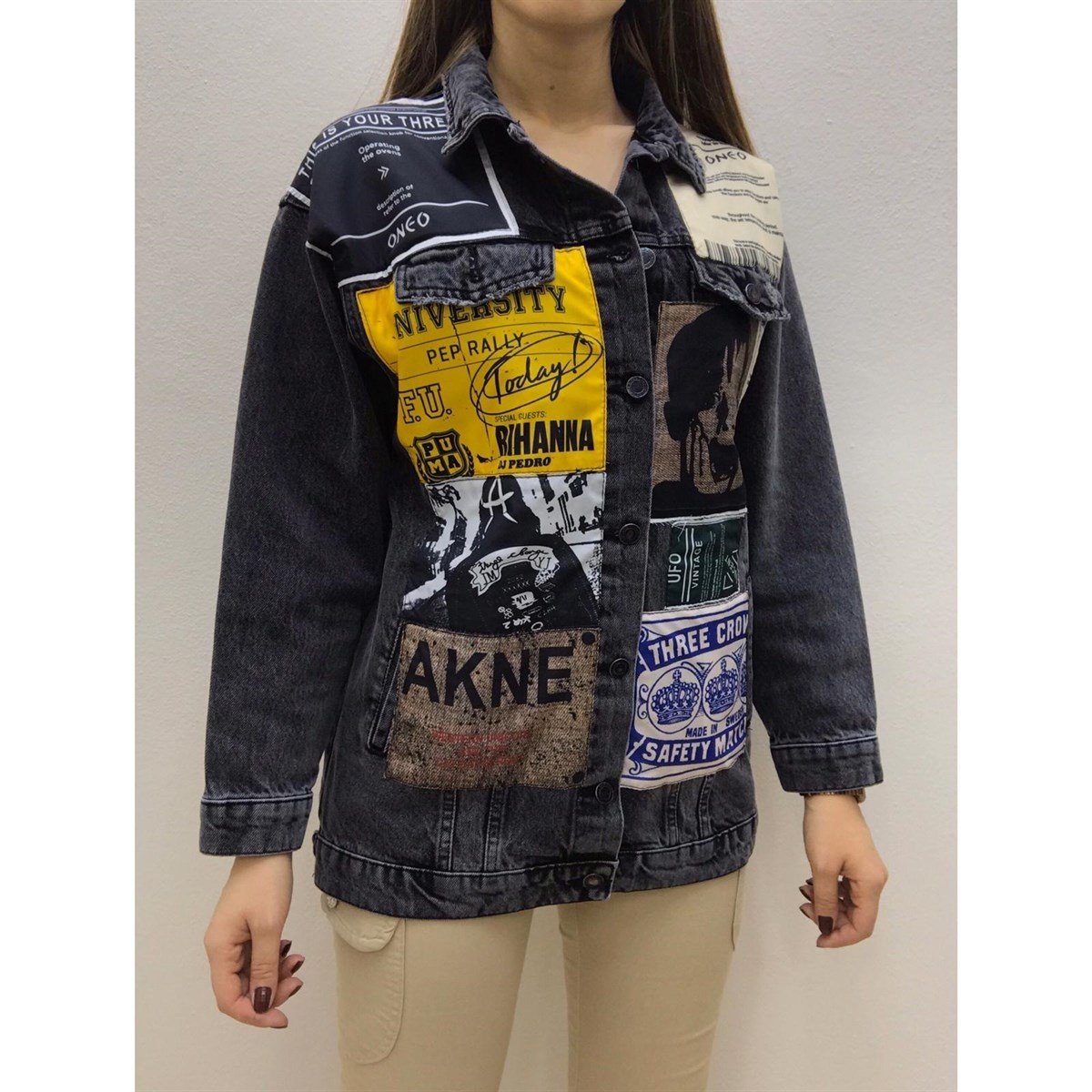 Bayan yeni model kot ceket 2514111