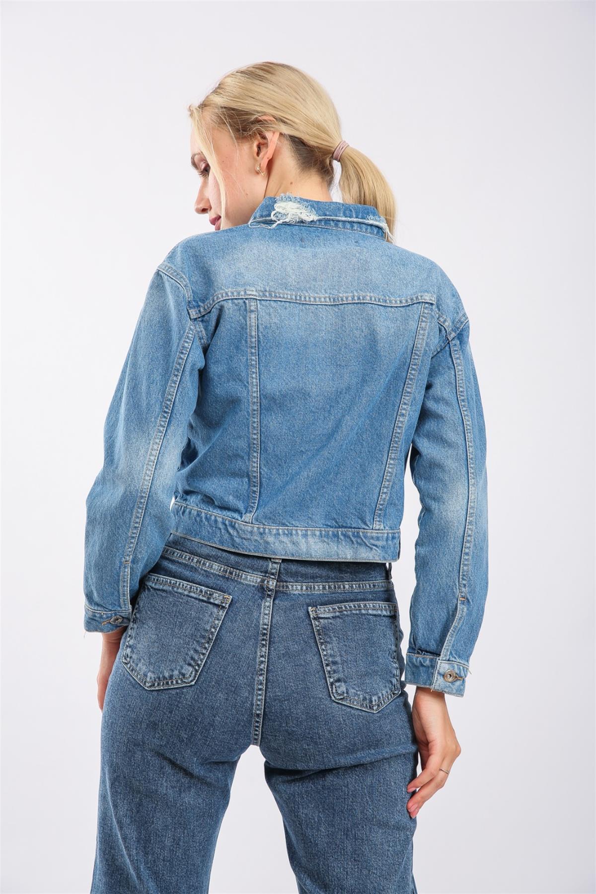 Bayan yeni model Kot Ceket 27884