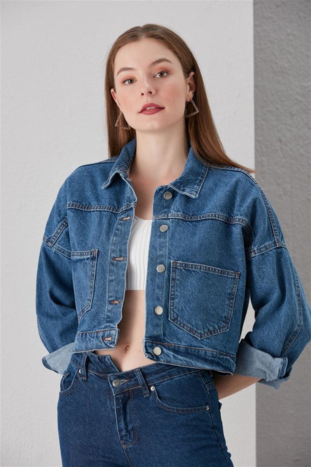 Bayan Yeni Model Kot Ceket 422336