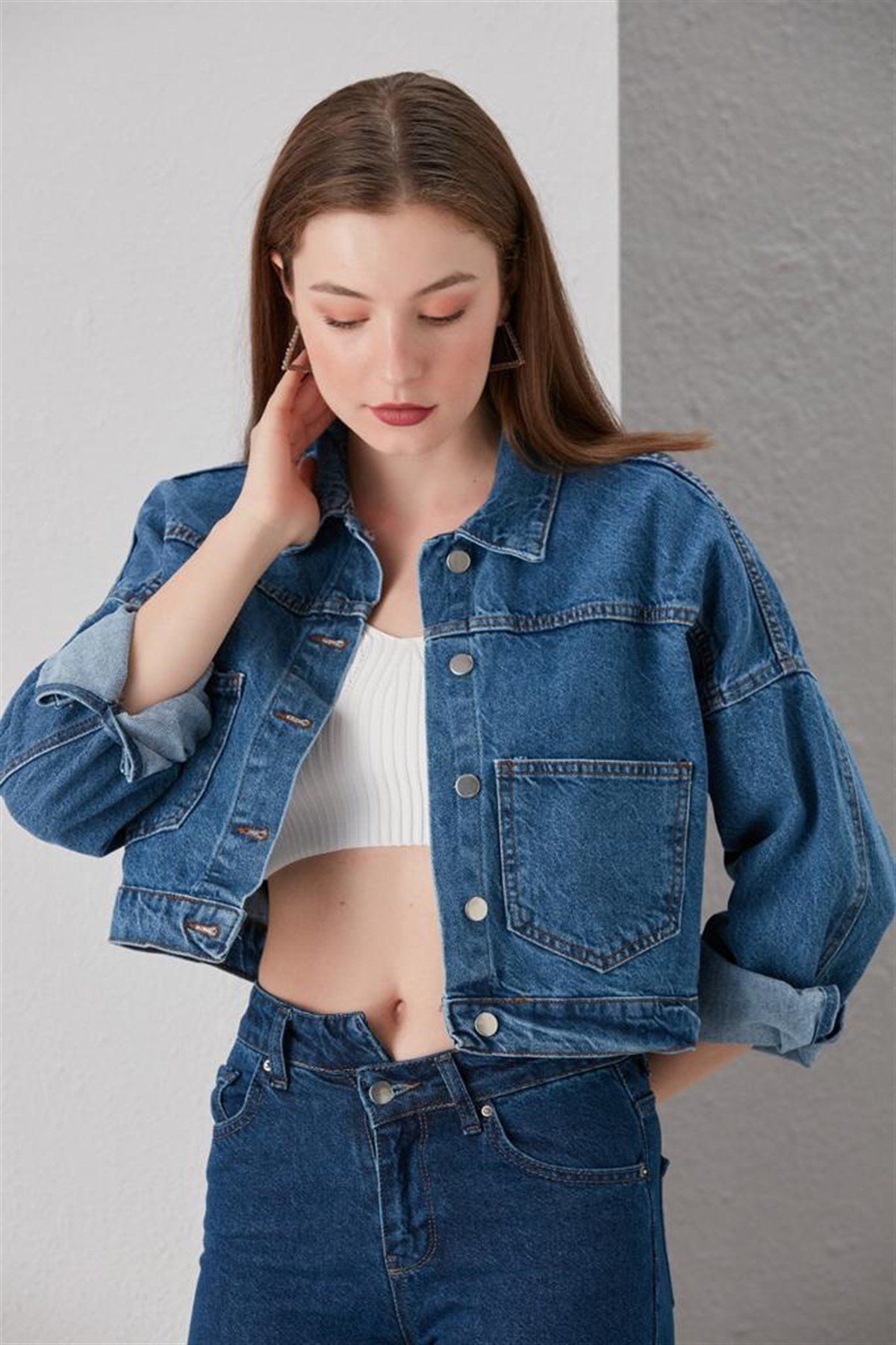 Bayan Yeni Model Kot Ceket 422336